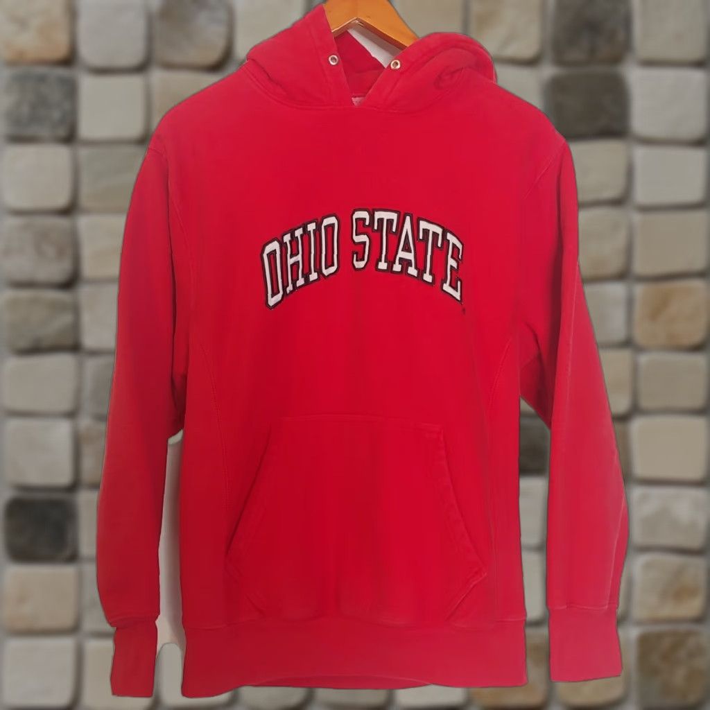 Vintage Ohio State Buckeyes Sweatshirt Hooded Steve & Barry's S Red Knit Embroidered NCAA College Academia Mens Archives? Size US S / EU 44-46 / 1 - 1 Thumbnail
