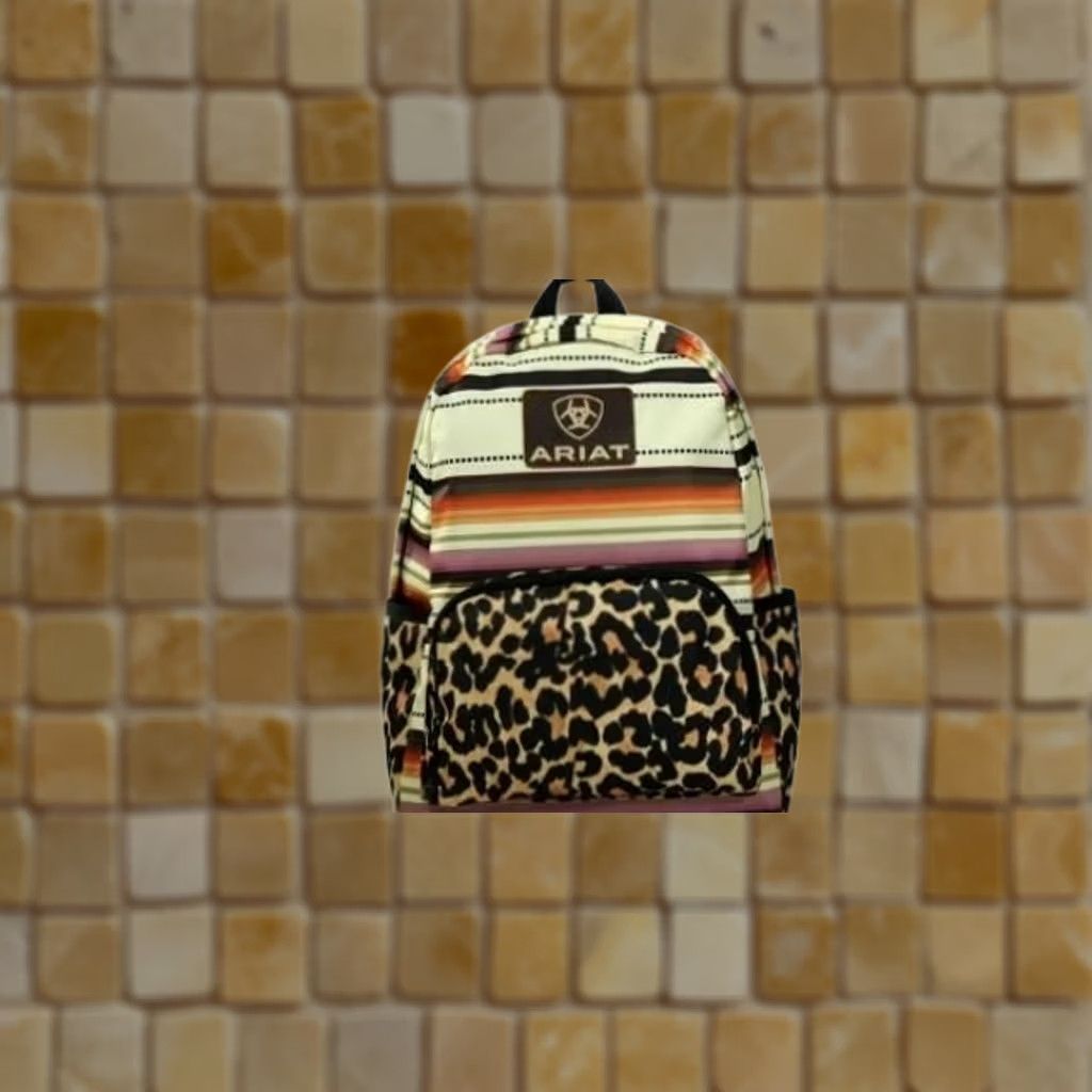 Ariat NEW Ariat Backpack SHIRT Womens Cheetah Serape STRIPED 16 INCH BackPack BOOKBAG Multicolor Size ONE SIZE - 1 Preview