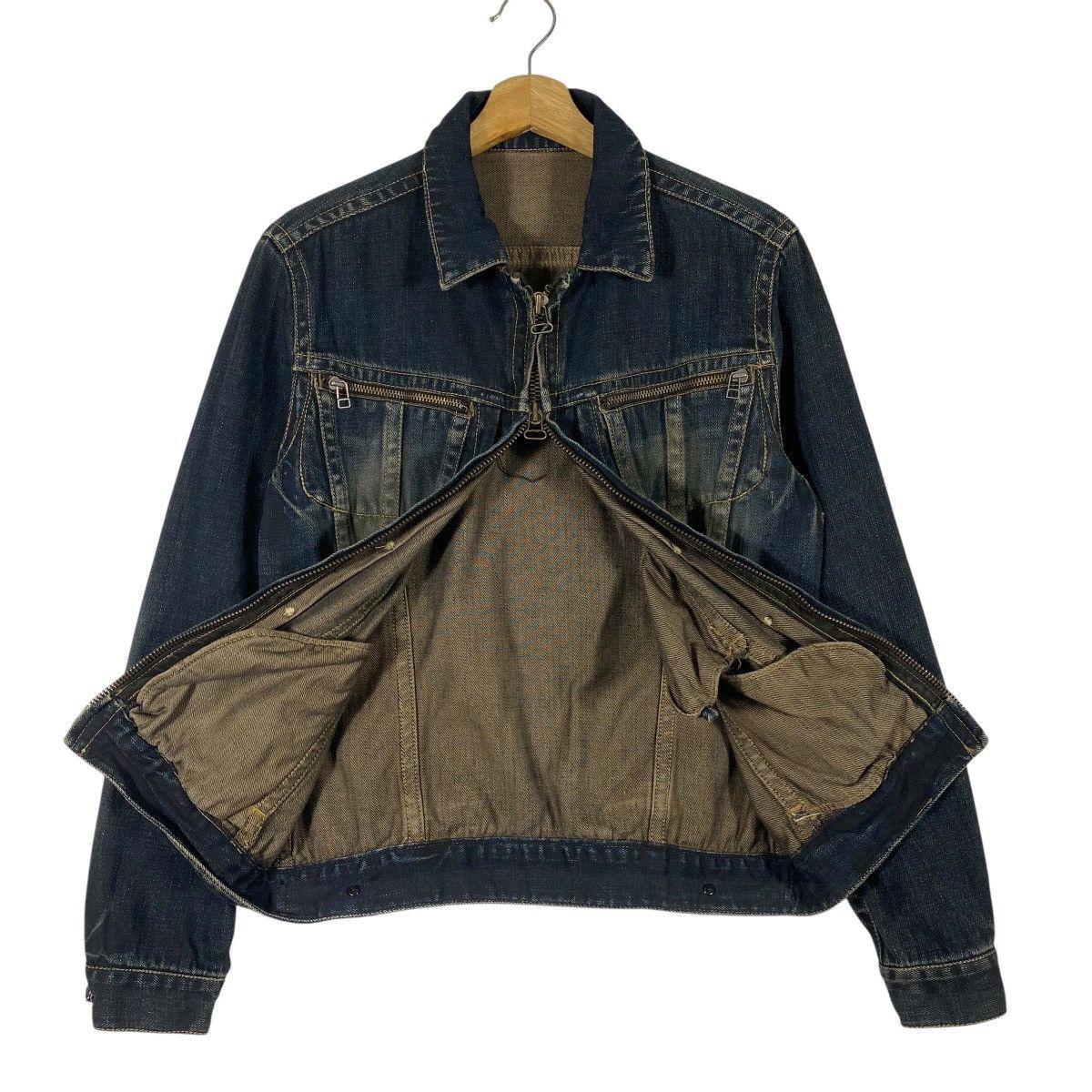 Japanese Brand Vintage Irish Denim Button Jacket Size 3 Blue Colour Size US M / EU 48-50 / 2 - 5 Thumbnail