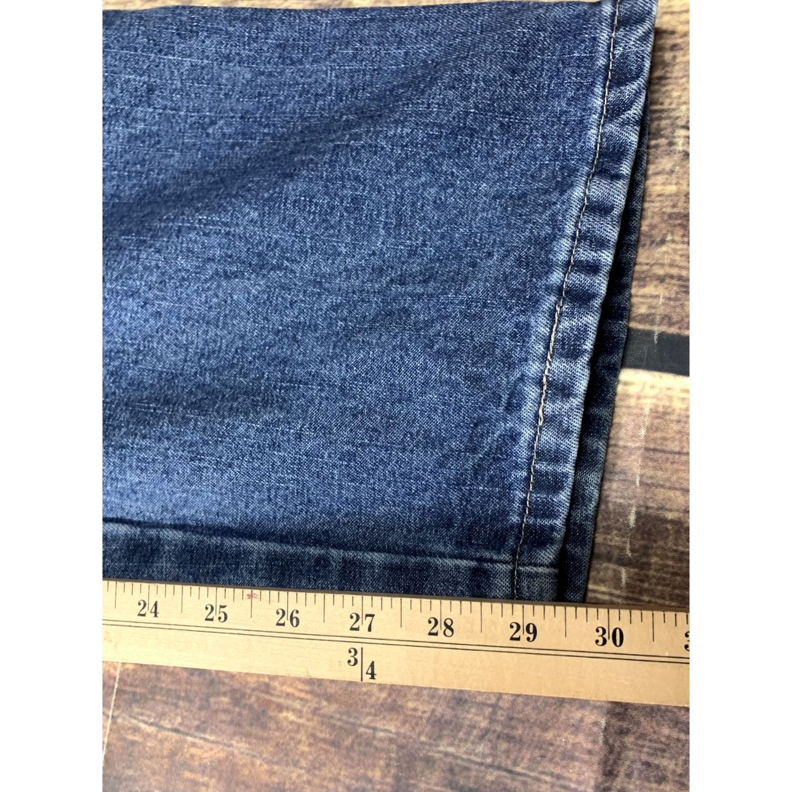 Wrangler Wrangler Carpenter Blue Jeans Men's 40 x 30 Work Pants Denim Cotton Belt Loops Pockets Blue Regular Straight Jeans Mens Size US 42 / EU 58 - 3 Thumbnail