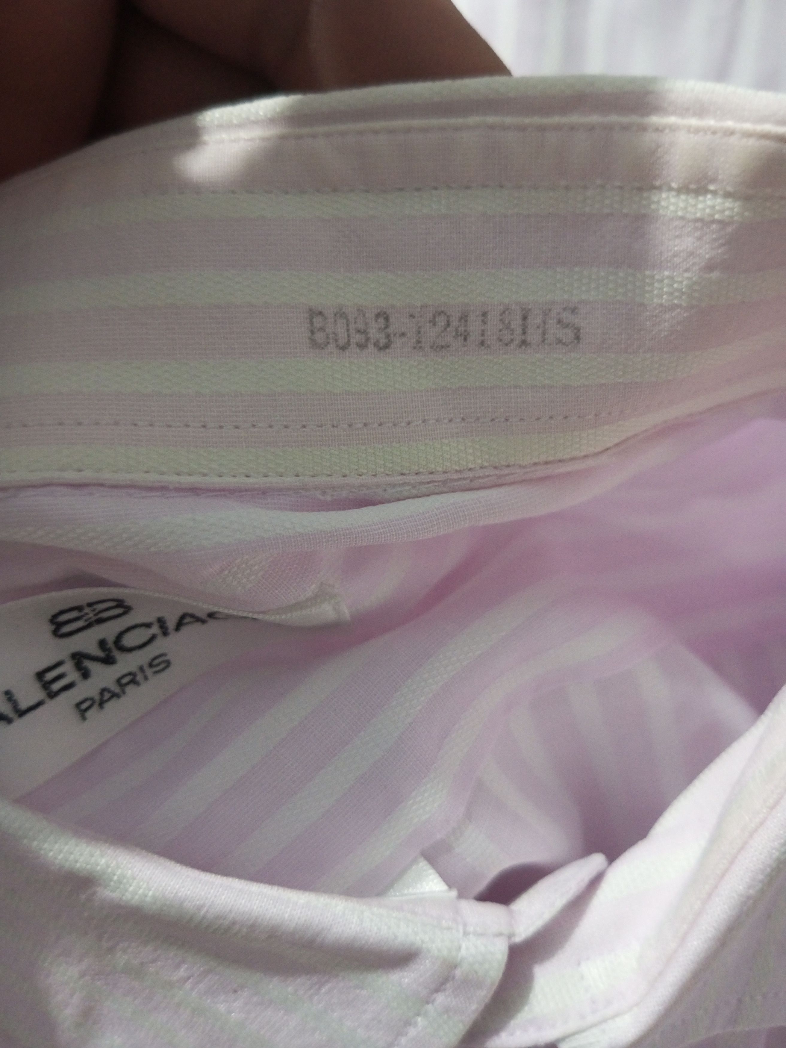 Balenciaga × Vintage Vintage Balenciaga BB pocket stripe baby pink button up Size US M / EU 48-50 / 2 - 10 Thumbnail