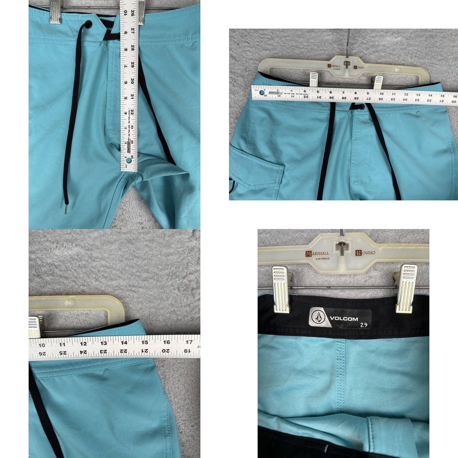 Volcom Volcom Cargo Shorts Mens 29 Blue Microfiber 9 Inseam Swim Quick Dry Boardshort Size US 29 - 8 Thumbnail