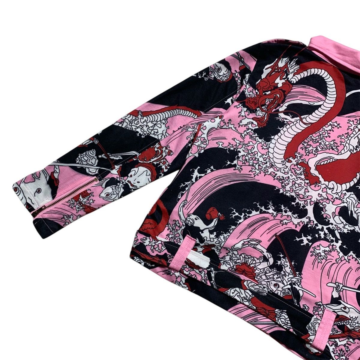 Japanese Brand Acdc Rag Chinese Dragon Biker Punk Style Asymmetrical Jacket Size US M / EU 48-50 / 2 - 7 Thumbnail