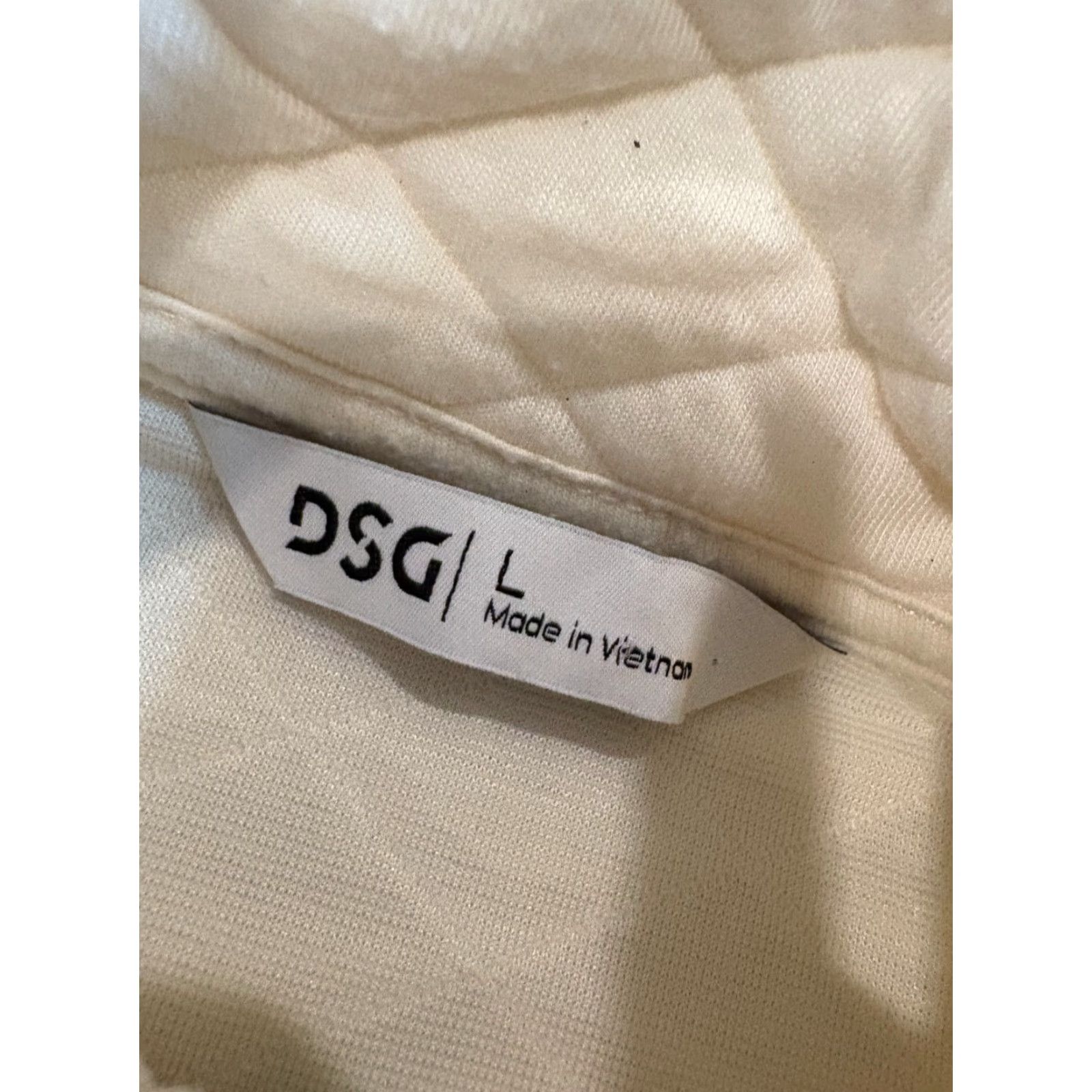 Vintage DSG Hacket Mens Large Half Zip White Quilted Beige Long Sleeve Sweater Jacket Regular Size L Men Size US L / EU 52-54 / 3 - 4 Thumbnail