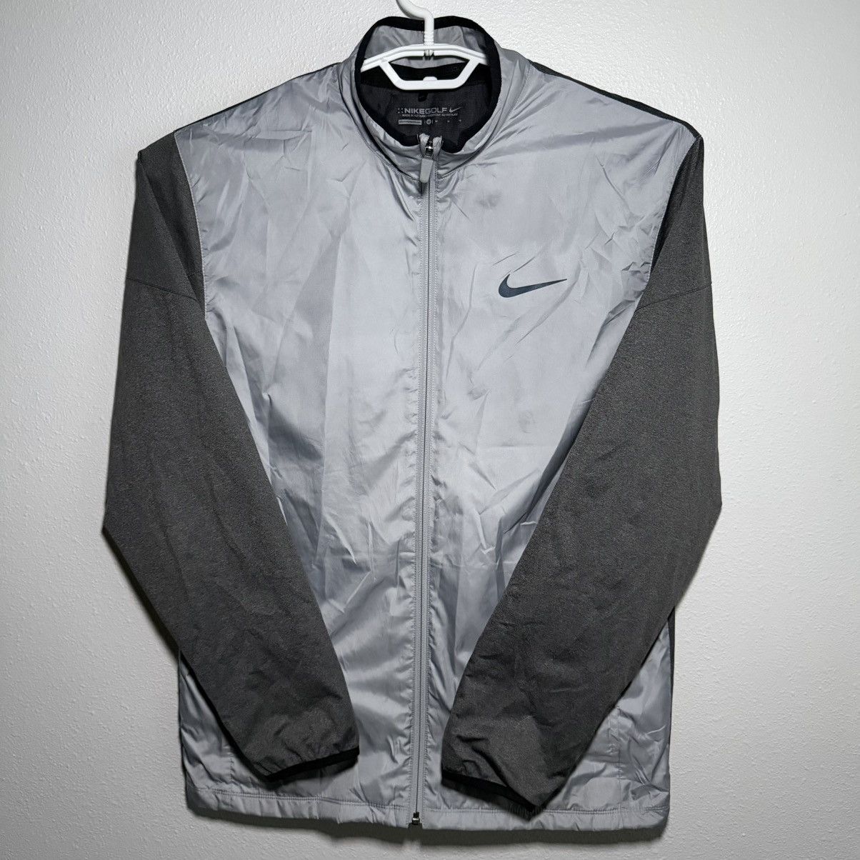 Nike Nike Golf Shield Jacket Mens Medium Gray Silver Full Zip Size US M / EU 48-50 / 2 - 1 Thumbnail