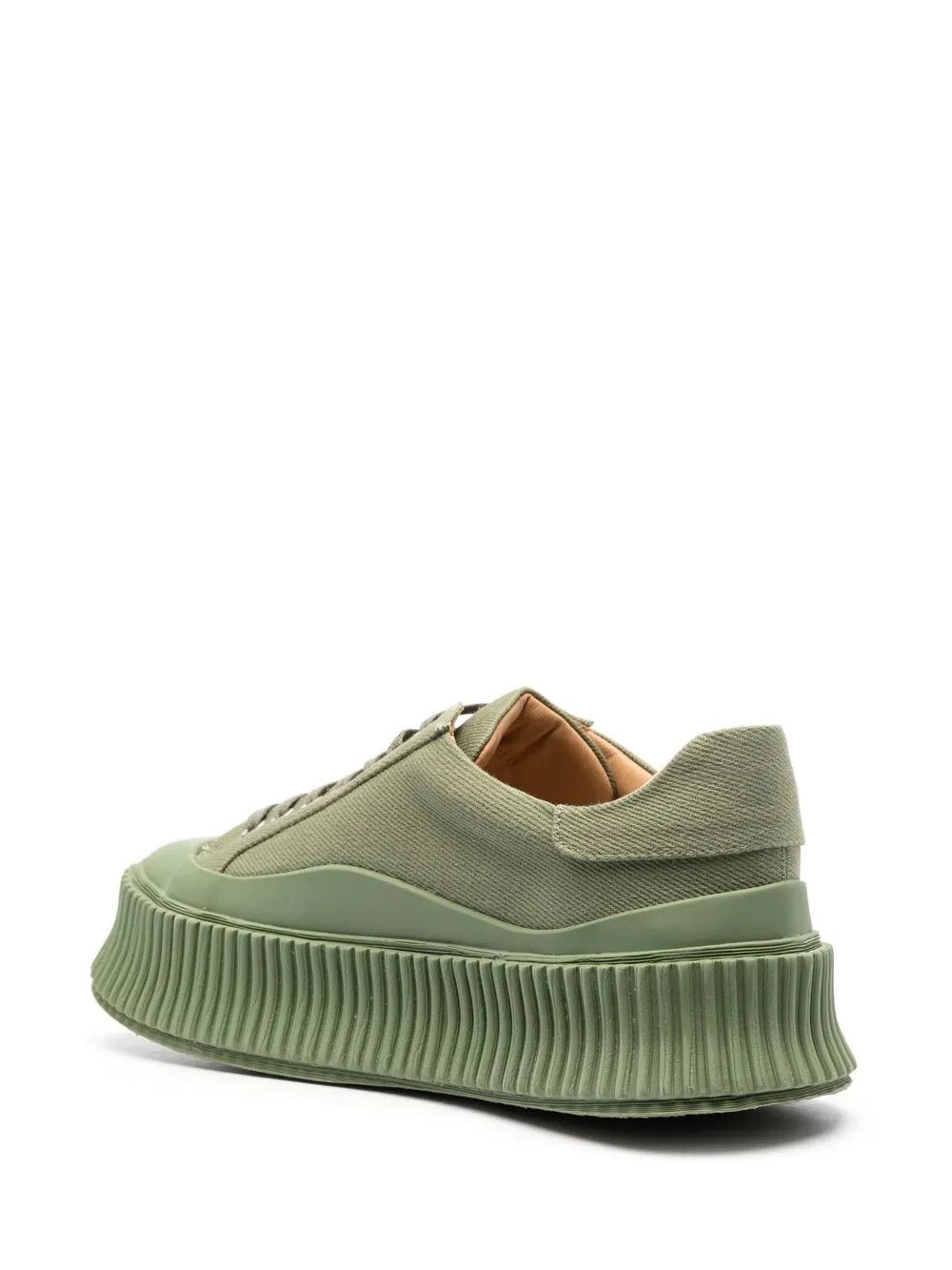 Jil Sander o1y1025 Low-Top Sneakers in Militarty Green Size US 8 / IT 38 - 3 Thumbnail