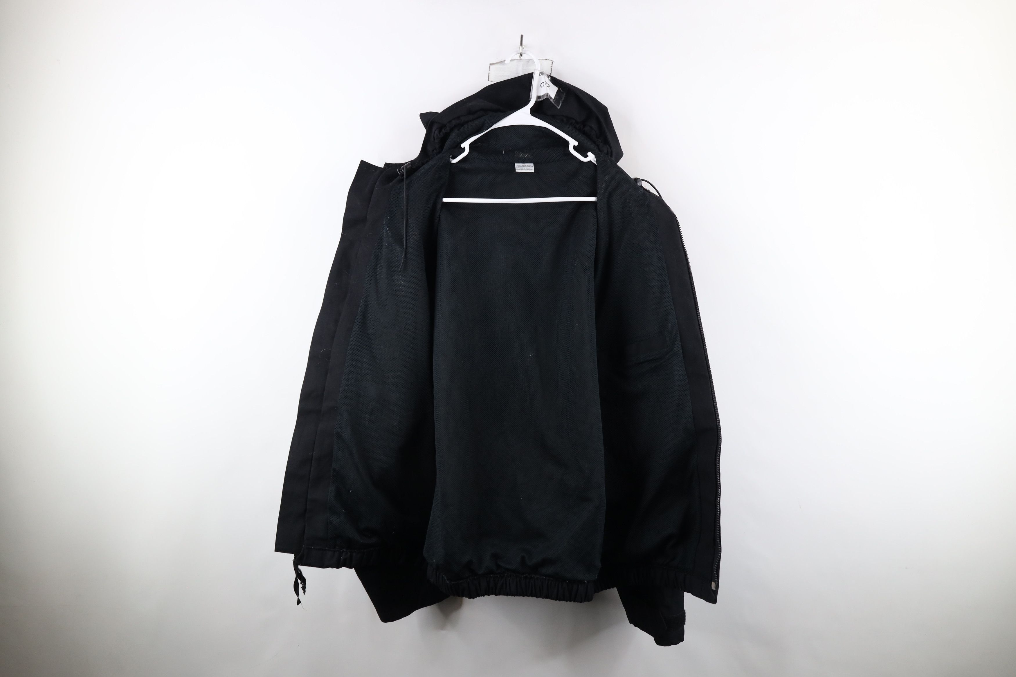 Goretex × Vintage Vintage 90s Goretex Workwear Waterproof Hooded Jacket Black Size US XL / EU 56 / 4 - 8 Thumbnail