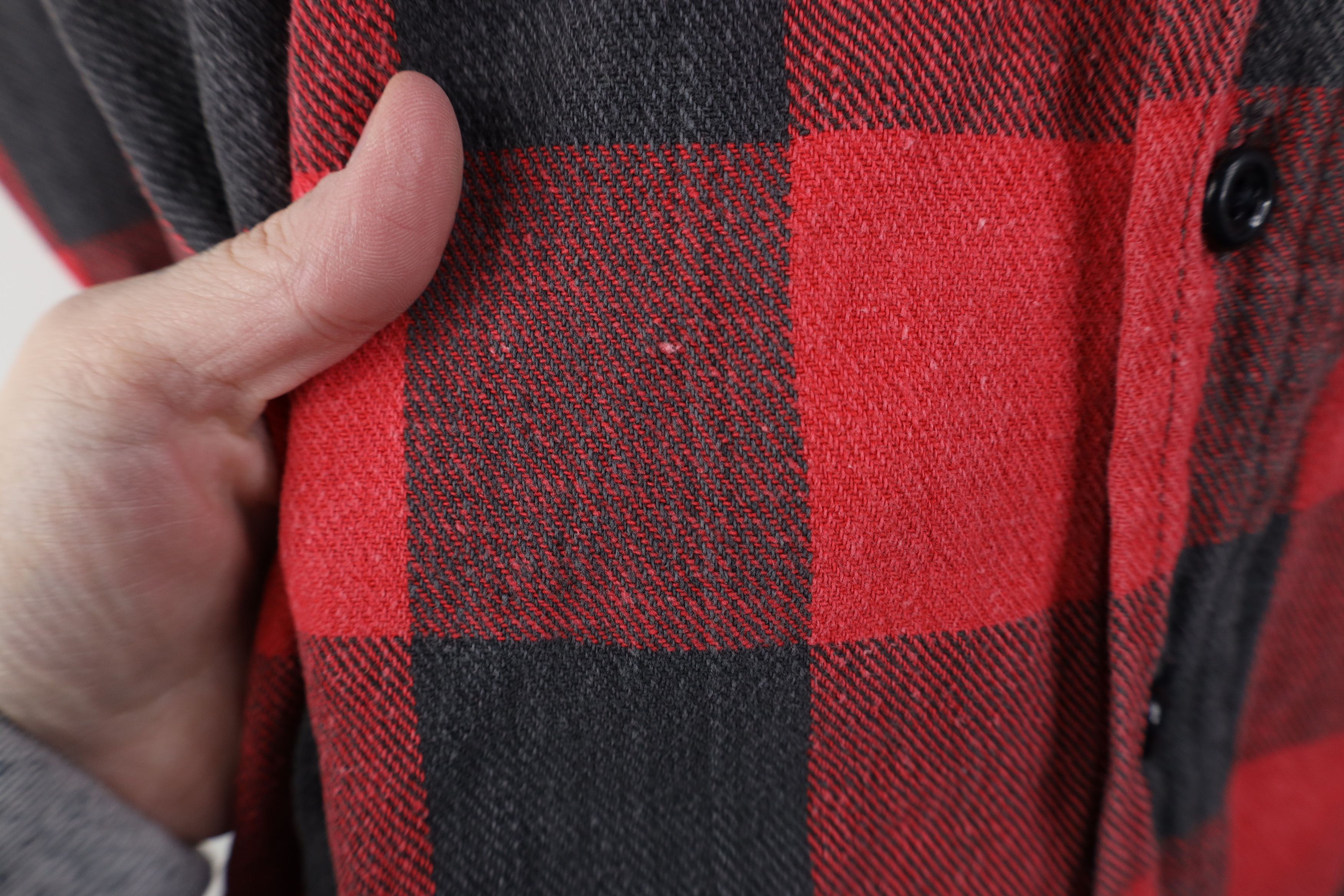 Vintage Vintage 90s Streetwear Heavy Flannel Button Shirt Plaid Size US L / EU 52-54 / 3 - 6 Thumbnail