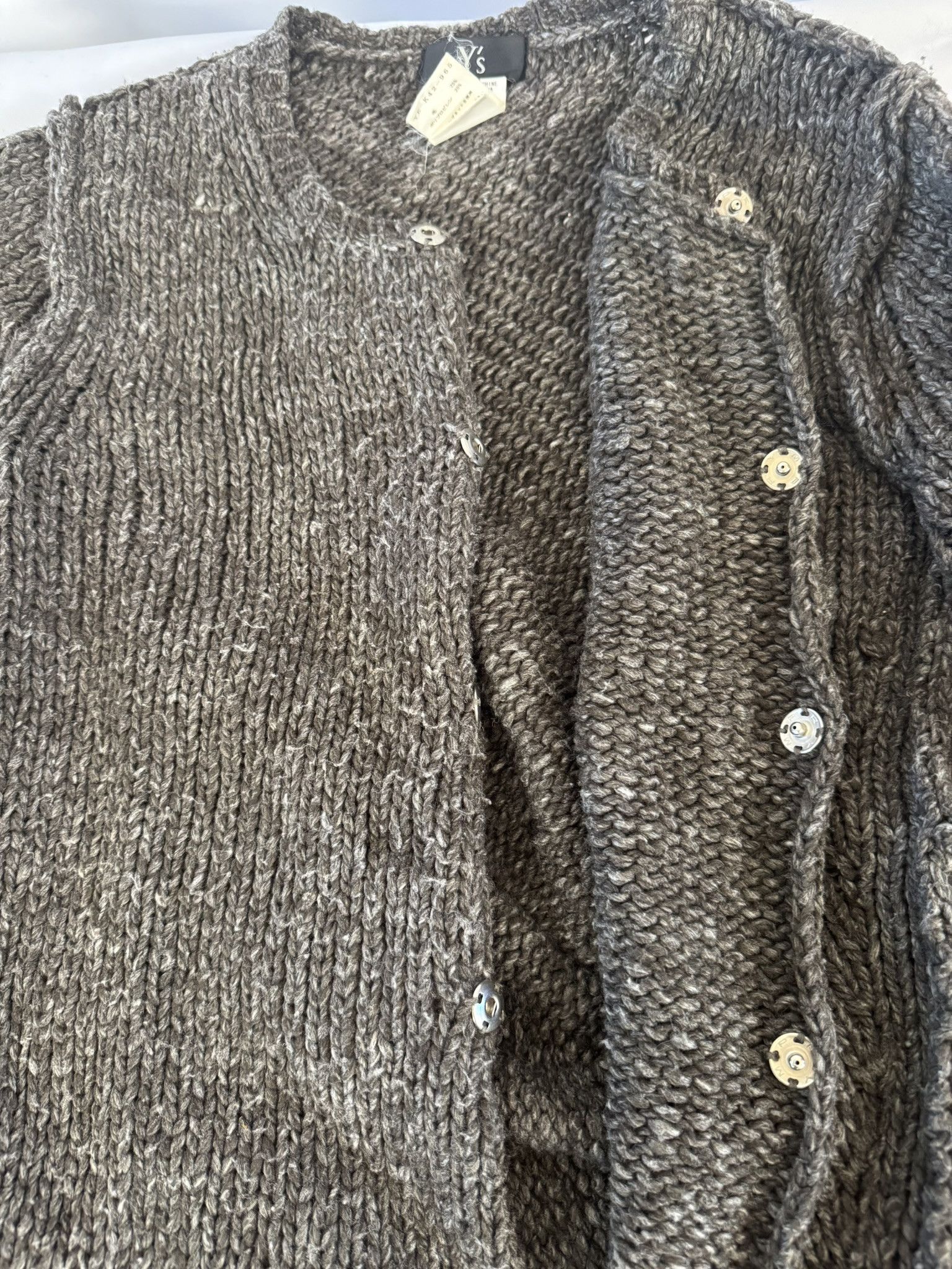 Yohji Yamamoto Y's by Yohji Yamamoto Diagonal Rib Cardigan - Size 3 Size M / US 6-8 / IT 42-44 - 5 Thumbnail