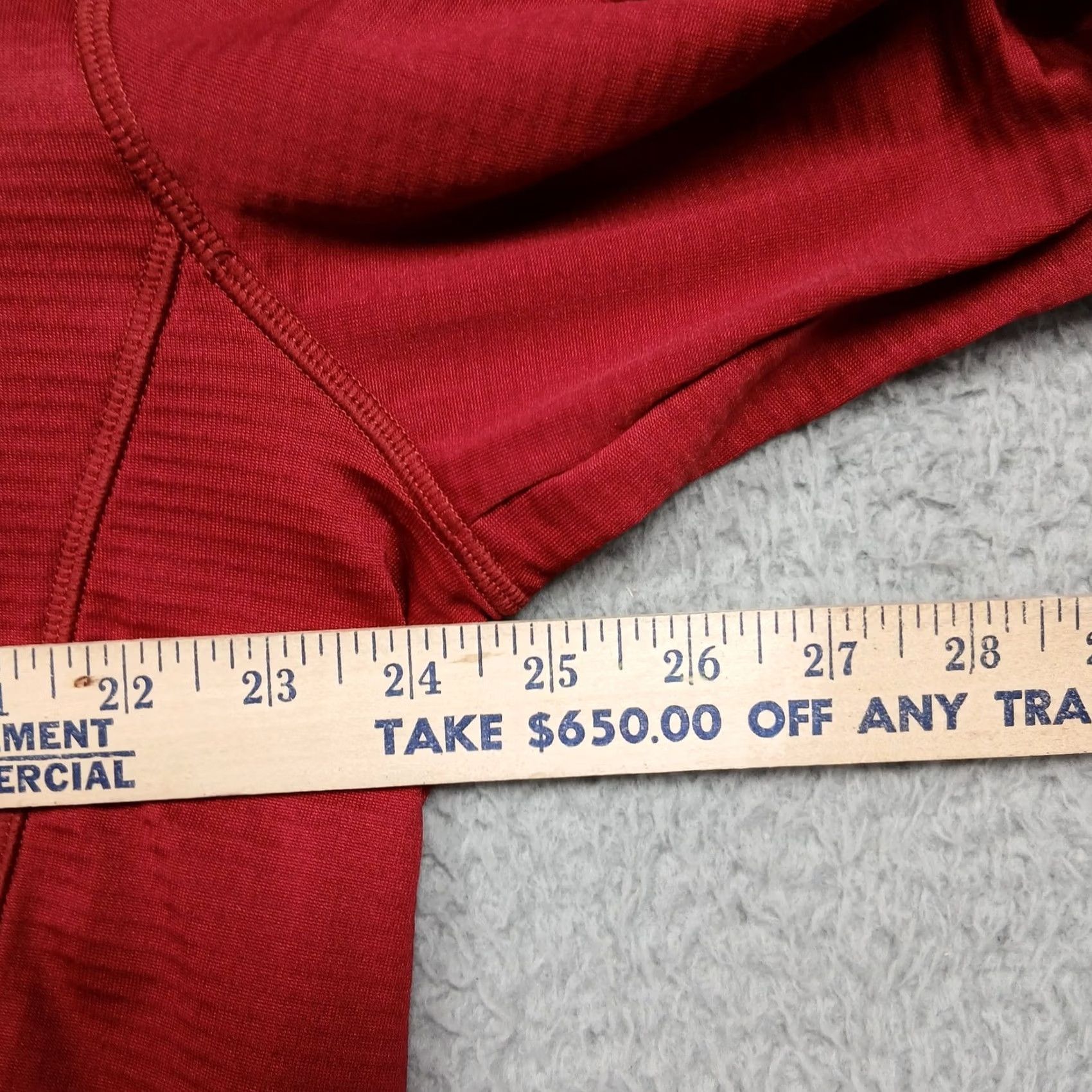 Under Armour Under Armour ColdGear 1/4 Zip Pullover Men XL Red Long Sleeve Performance Top Size US XL / EU 56 / 4 - 7 Thumbnail