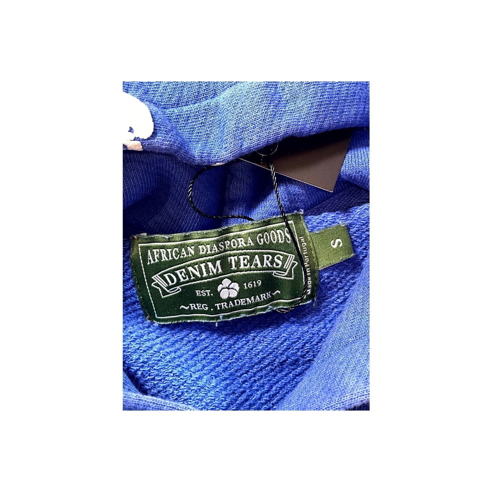 DENIM TEARS Denim Tears Cotton Wreath Blue Hoodie Size US S / EU 44-46 / 1 - 4 Thumbnail