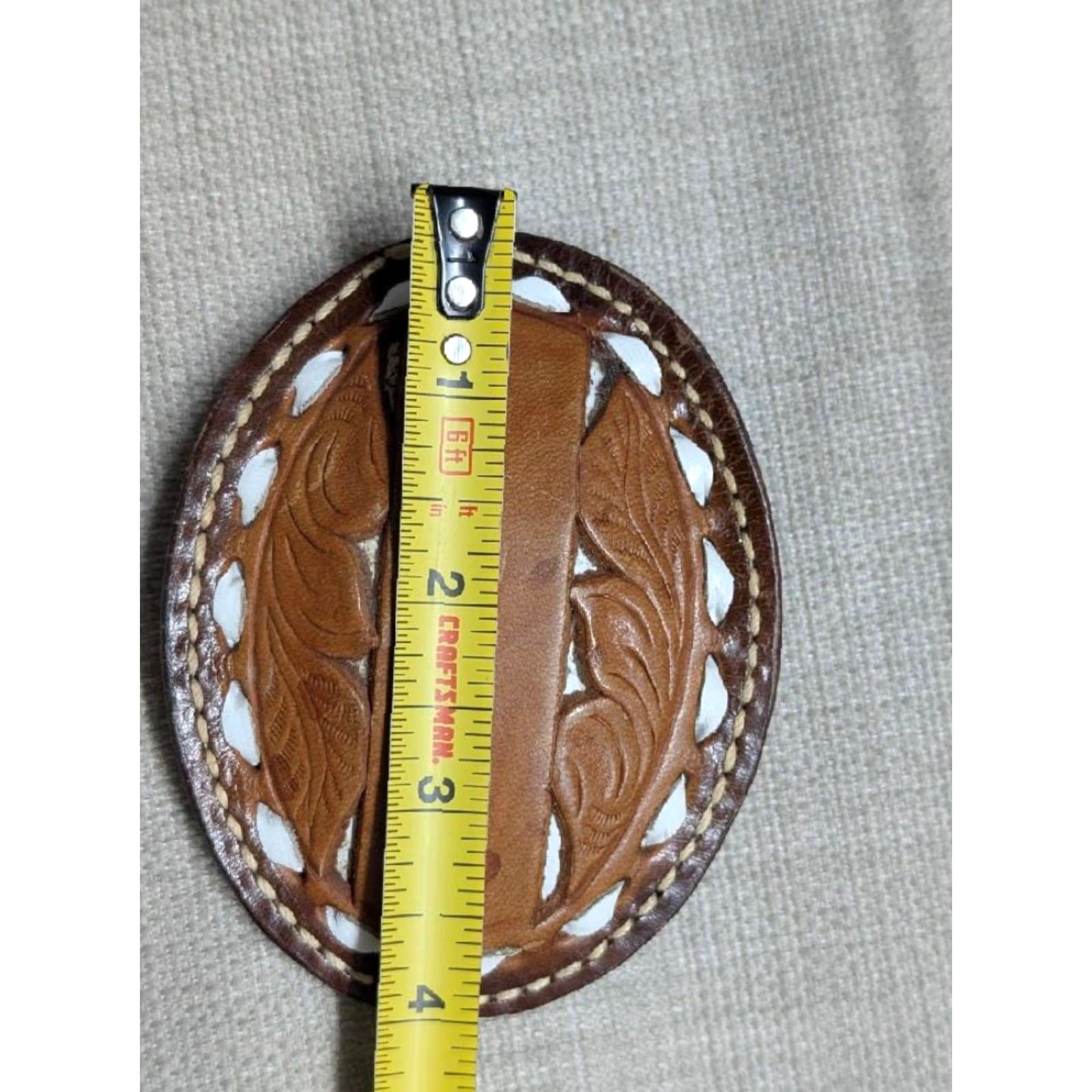 Star Wars VINTAGE belt buckle Western cowhide leather laced 4 x 3" Men Brown Star Wars belt buckle Size ONE SIZE - 5 Thumbnail