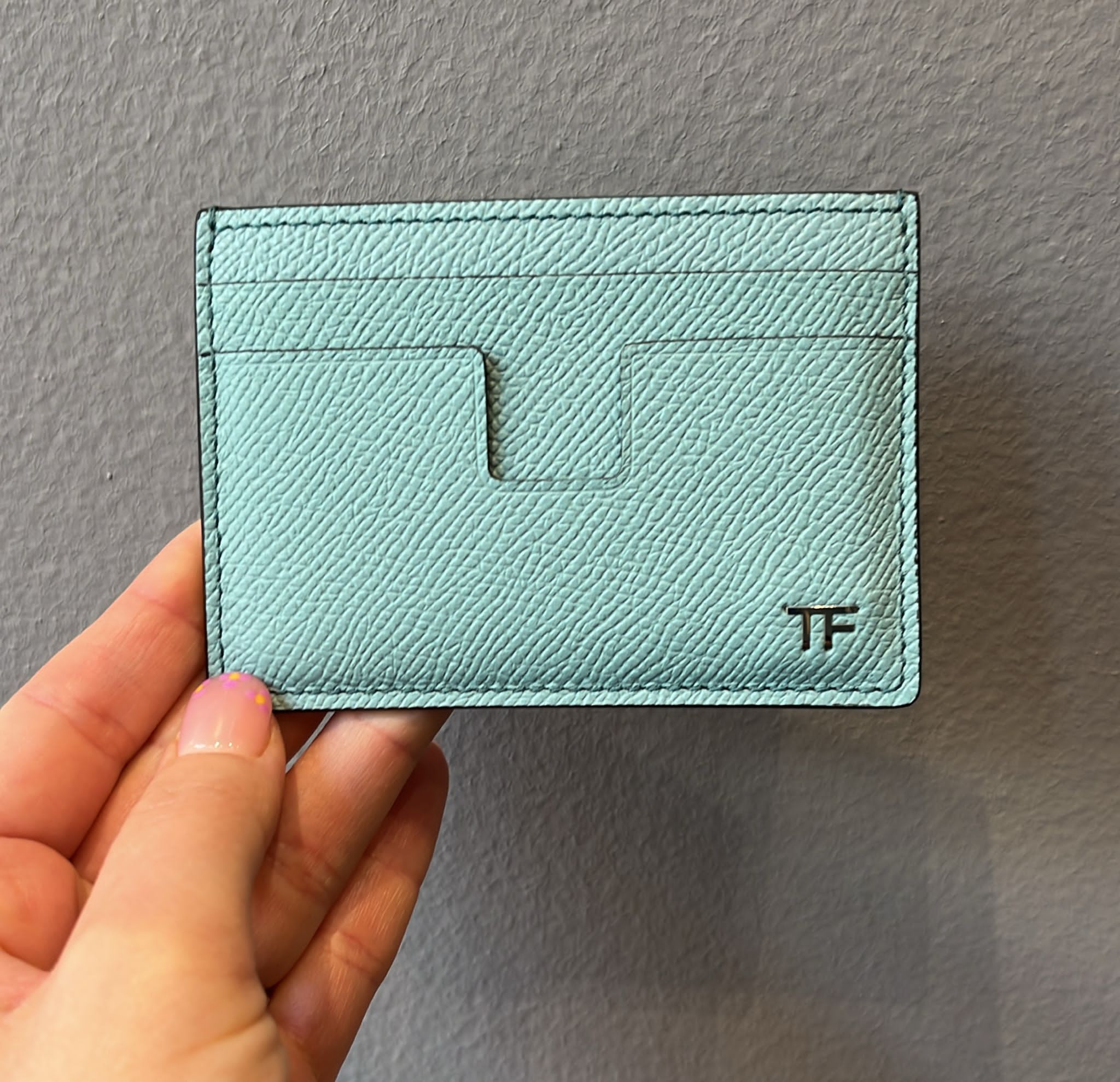 Tom Ford o1loc1c0825 YM341 Size: OS / Card Holder in Light Blue Size ONE SIZE - 1 Thumbnail