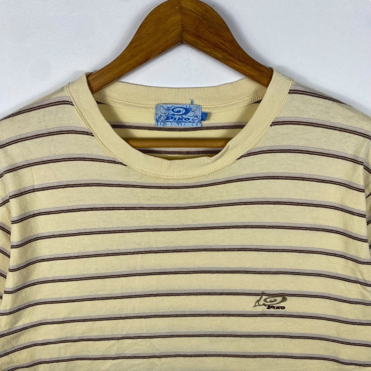 Vintage Vintage 00's PIKO Hawaiian Longboard Wear Small Logo Striped Size US L / EU 52-54 / 3 - 2 Thumbnail