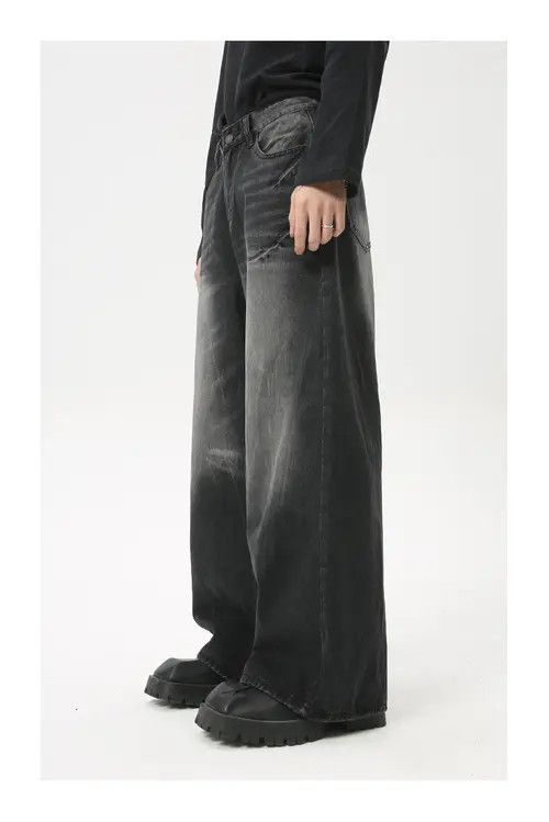 Japanese Brand VIBE American high street retro whisker washed jeans Size US 32 / EU 48 - 3 Thumbnail
