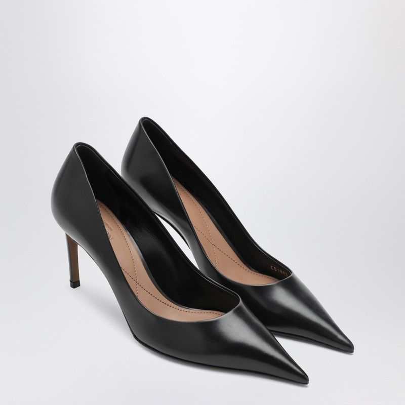 Dolce & Gabbana Dolce&Gabbana Black Calfskin Devotion Pumps Size US 7 / IT 37 - 1 Thumbnail