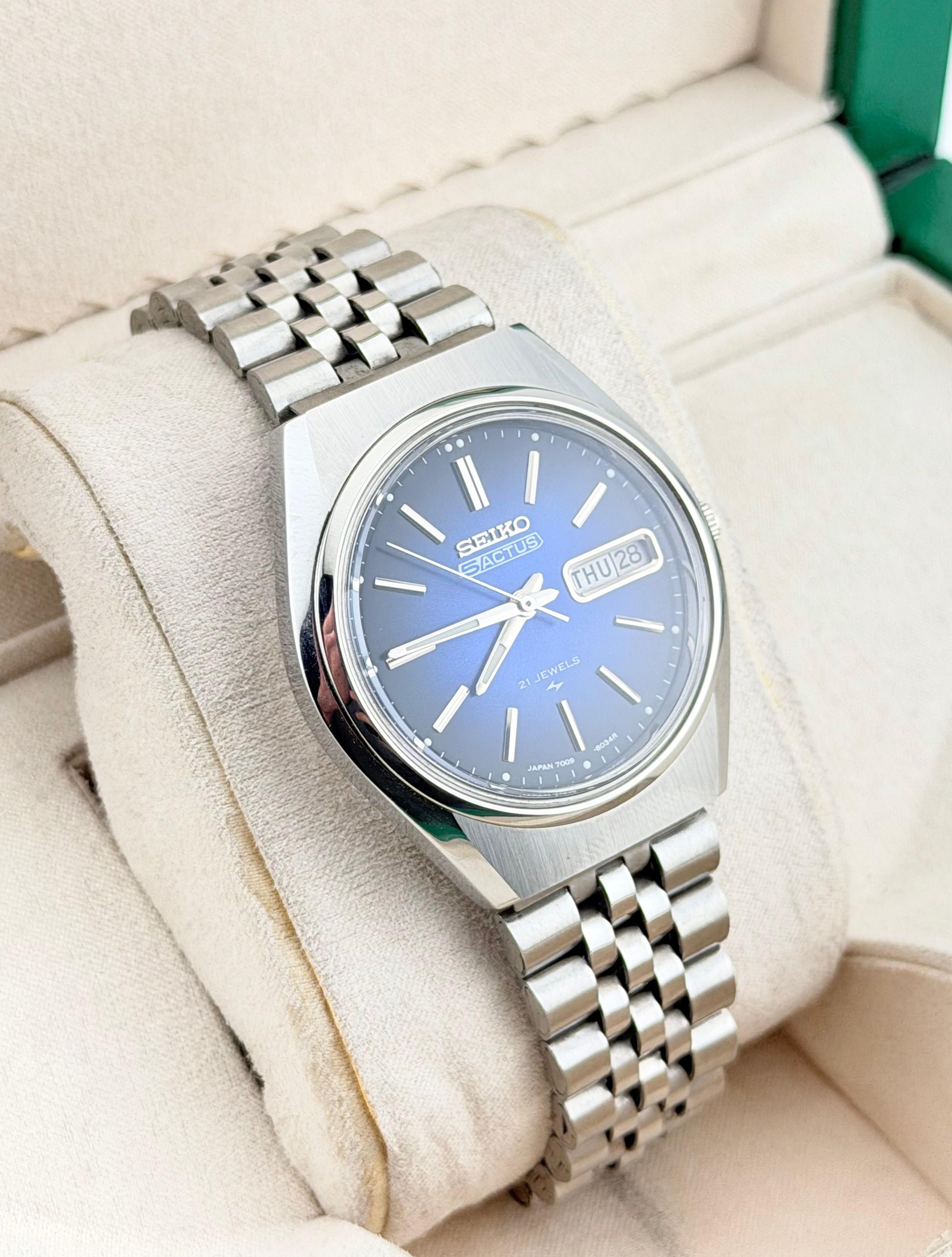 Seiko Elegant Seiko 5 Actus Men's Wrist Automatic Watch Size 36 - 4 Thumbnail