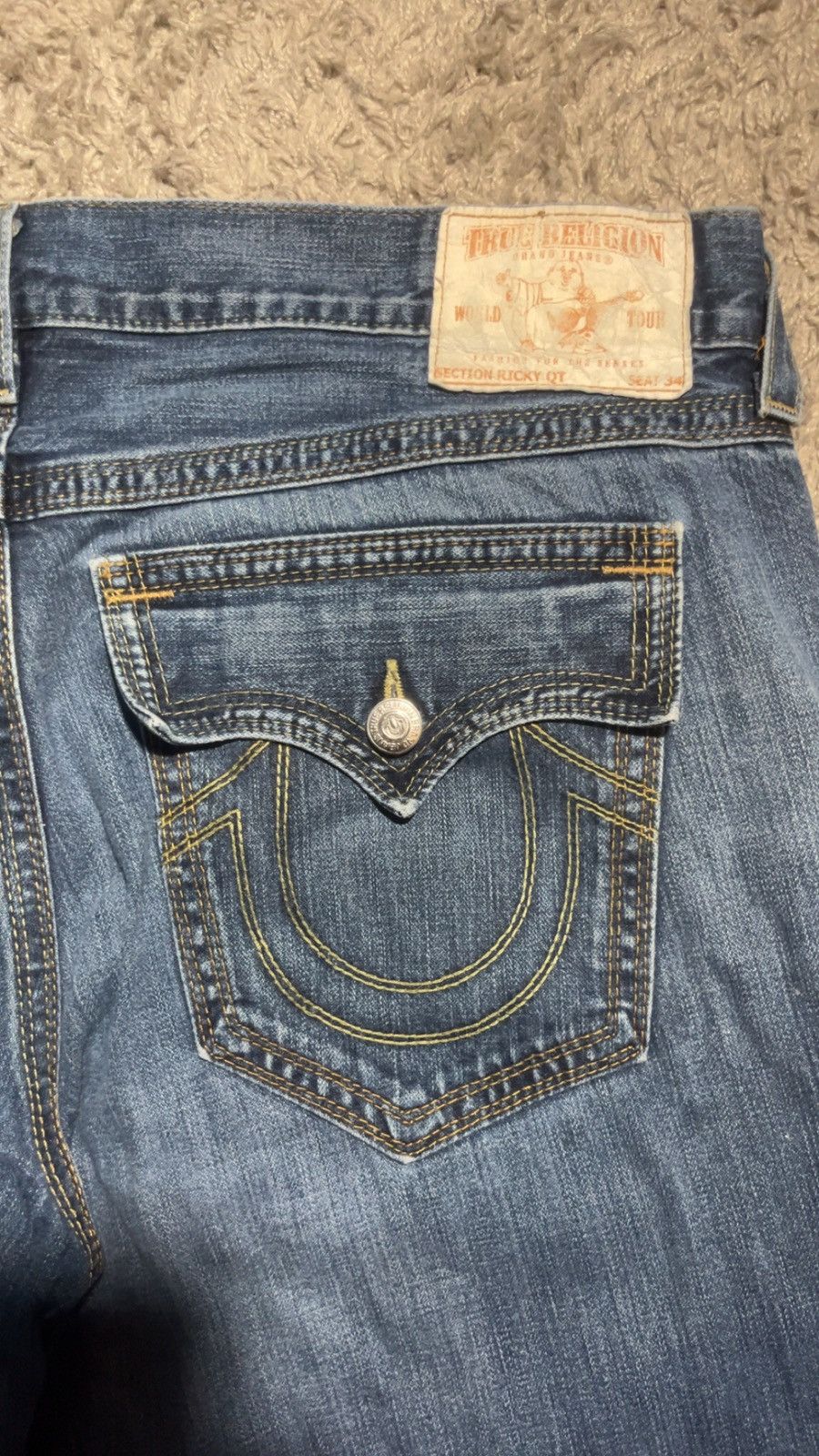True Religion × Vintage True Religion Jeans Ricky QT Bootcut Vintage Size US 42 / EU 58 - 5 Thumbnail