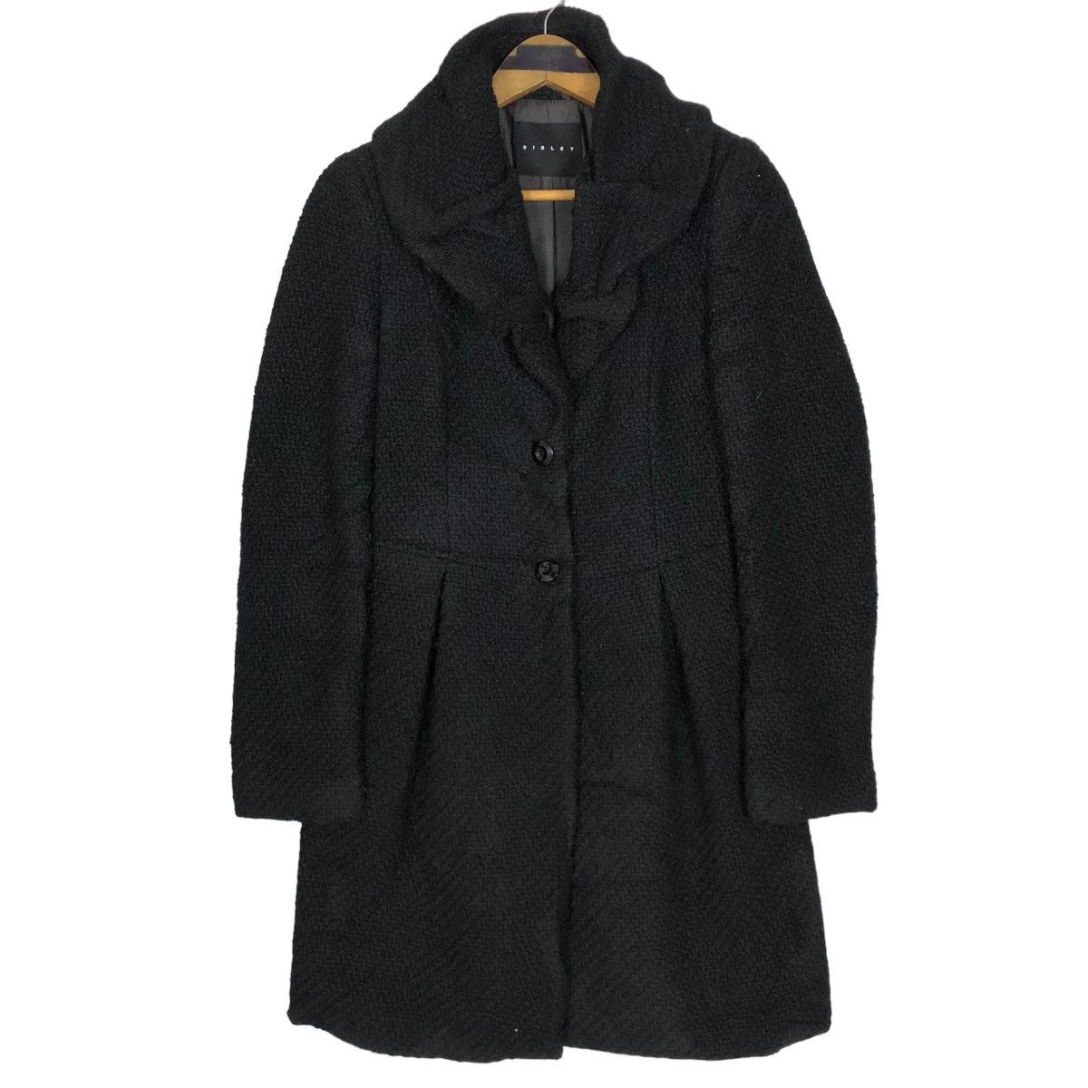 Sisley Sisley Wide Collar Wool Car Coat Parka Light Jacket Size M / US 6-8 / IT 42-44 - 1 Thumbnail