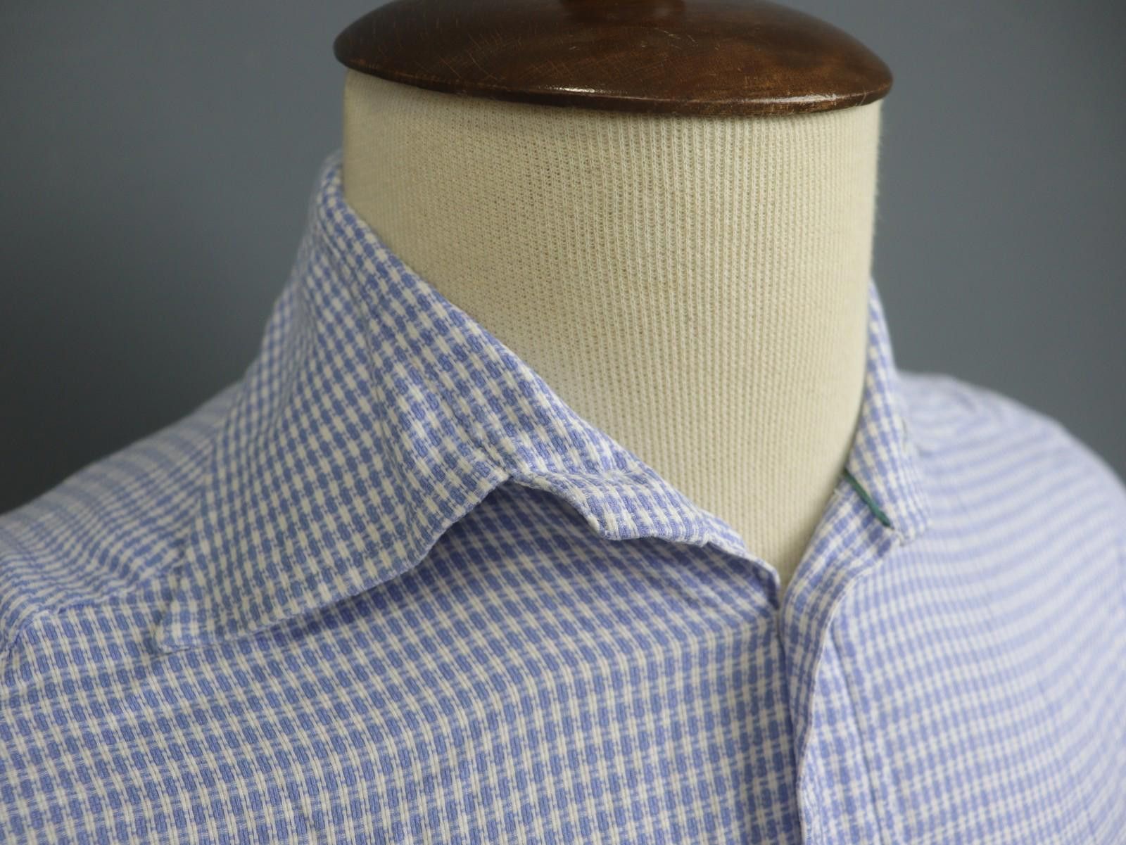 Eton Eton Multicolor Striped Cotton Slim Dress Shirt Size S/38 Size 38R - 5 Thumbnail