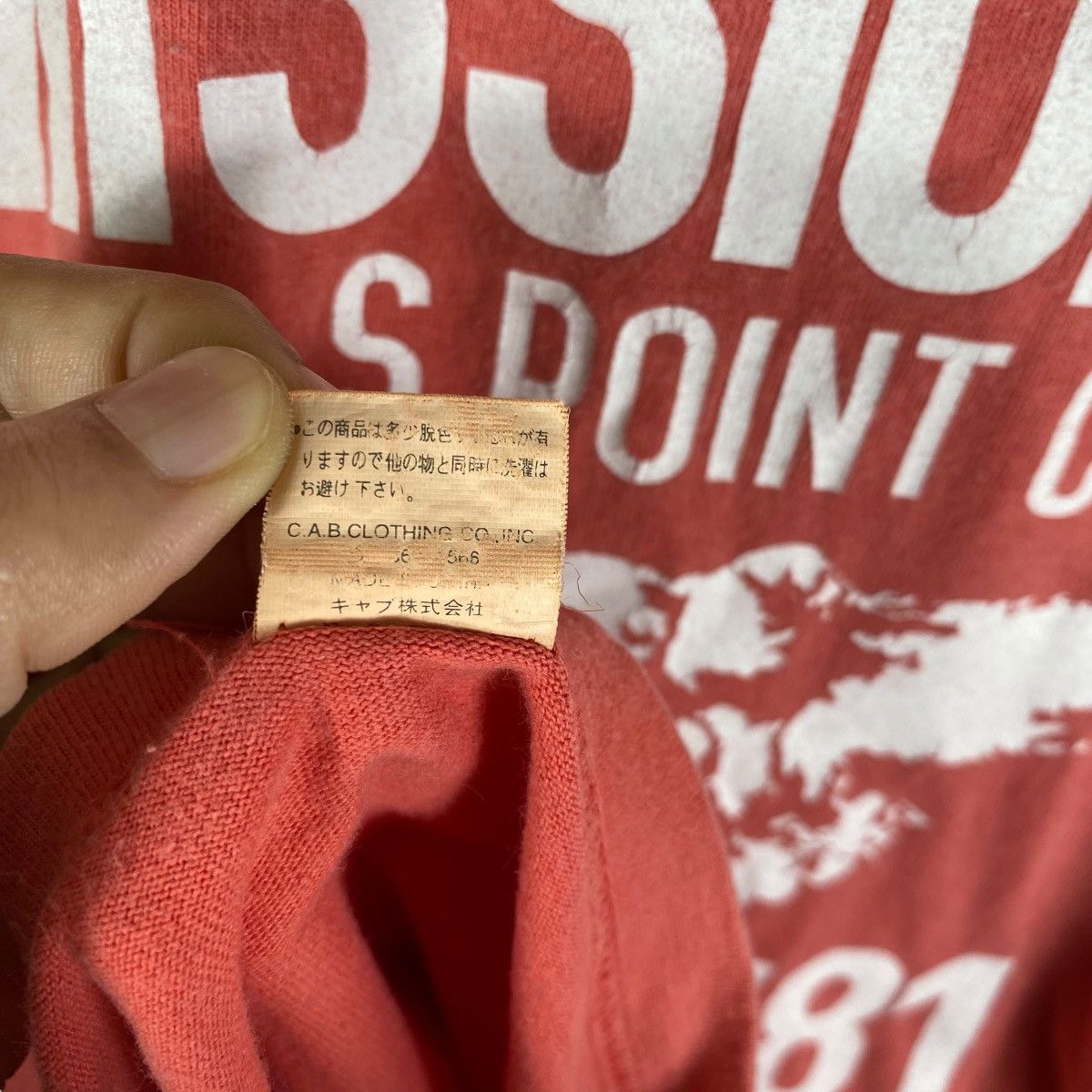 TMT × Vintage Vintage TMT Japan Mission Bay Sunfaded Red Tee Shirt Size US L / EU 52-54 / 3 - 9 Thumbnail