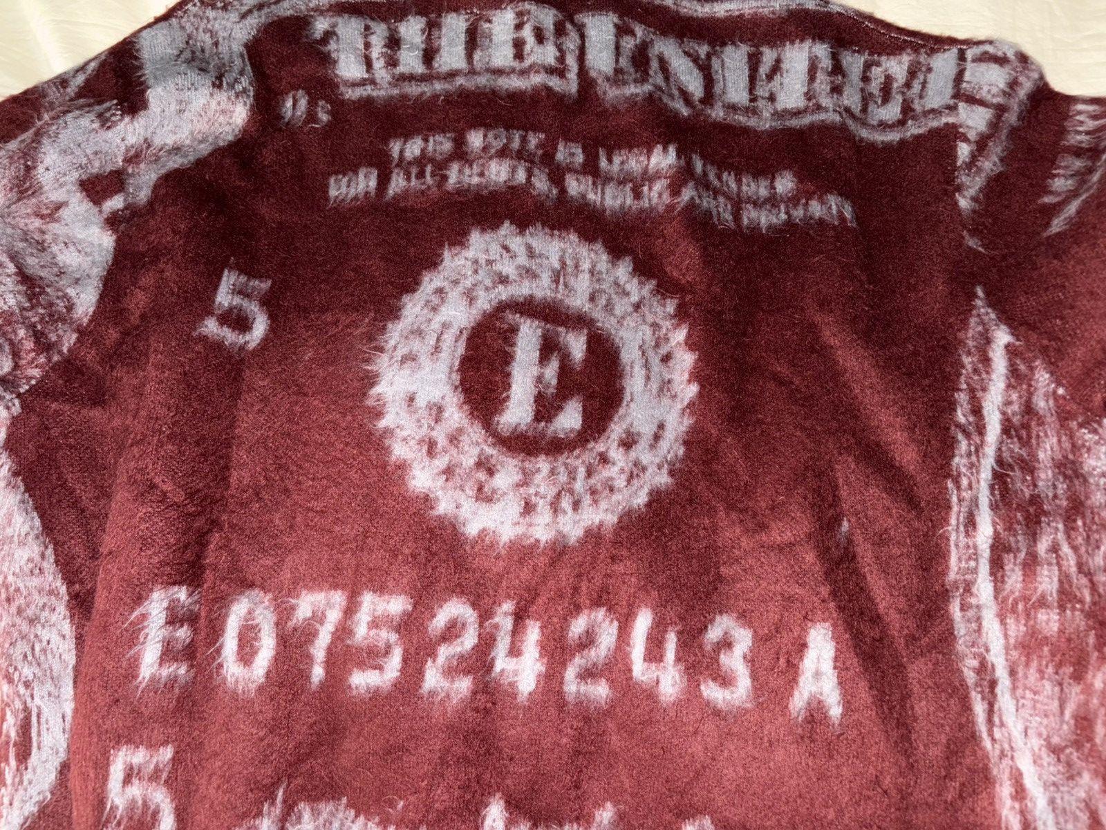 Supreme Supreme Money Sweater Burgundy Size US M / EU 48-50 / 2 - 4 Thumbnail