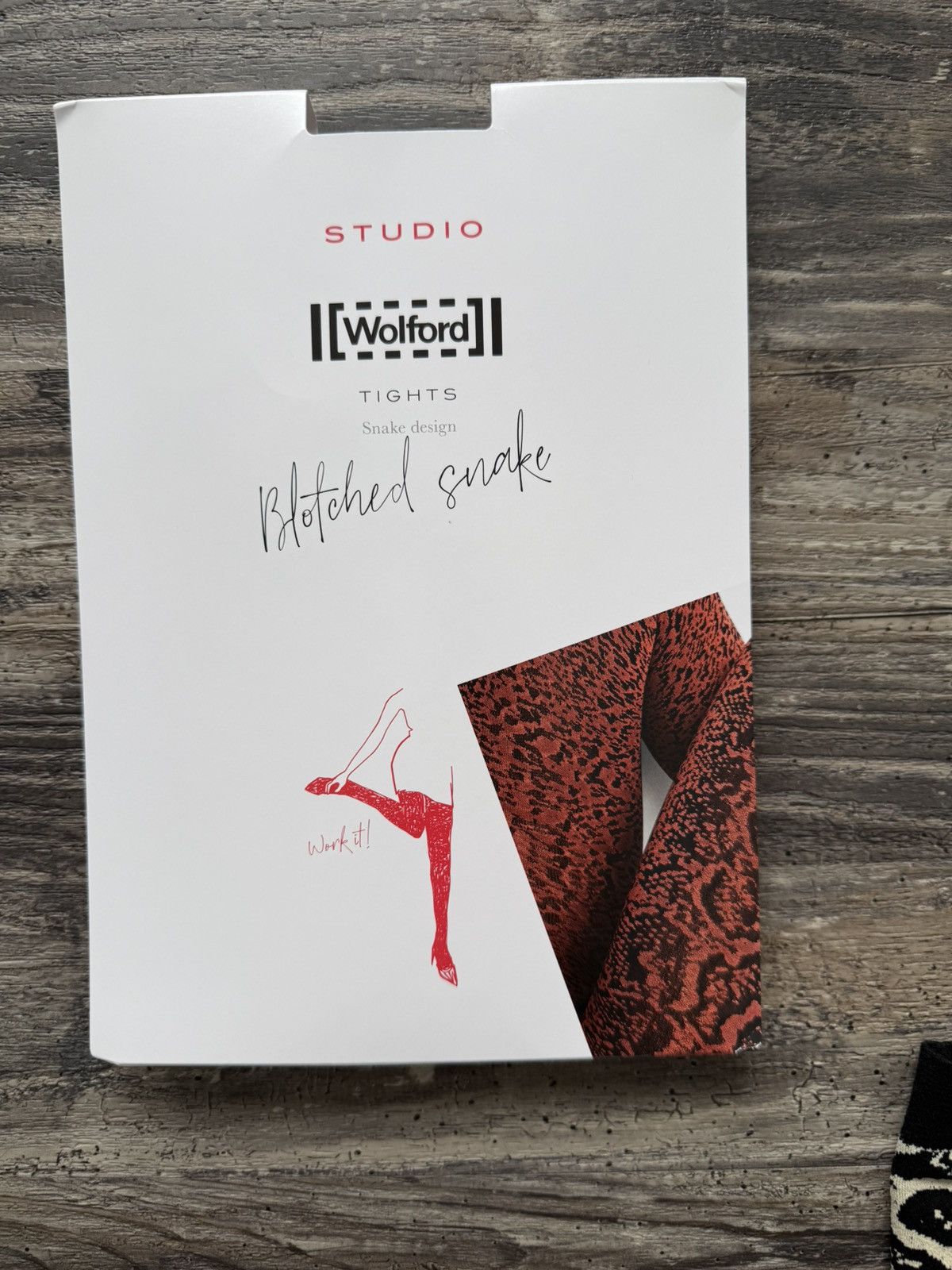 Wolford NWT - Wolford Knit Botched Snakeskin Tights Size 24" / US 00 / IT 34 - 3 Thumbnail