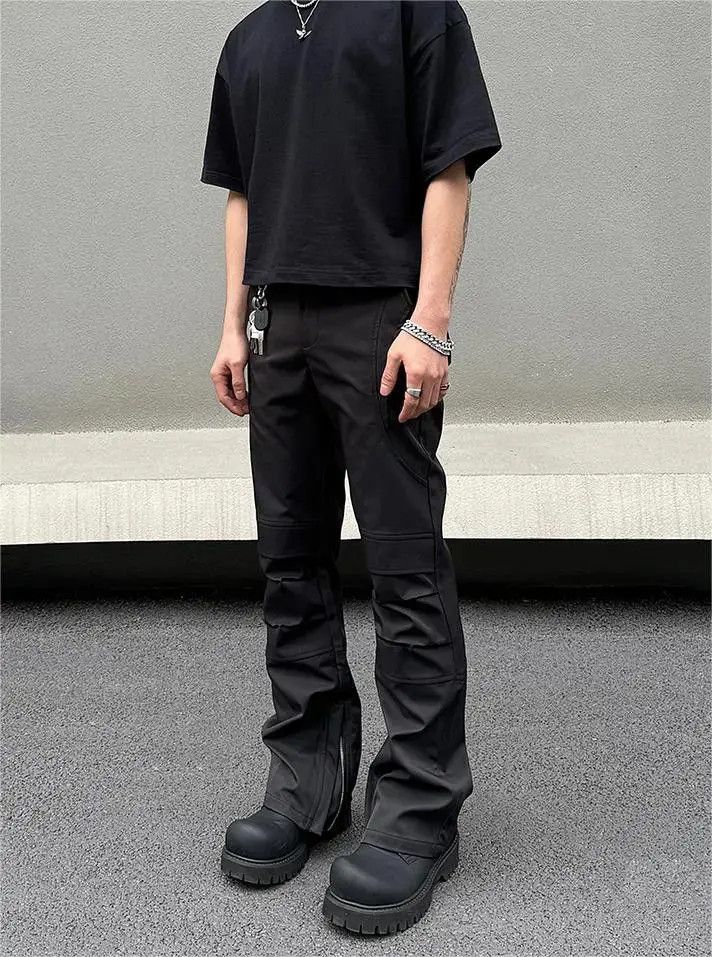 Japanese Brand Black straight fit casual pants Size US 30 / EU 46 - 3 Thumbnail