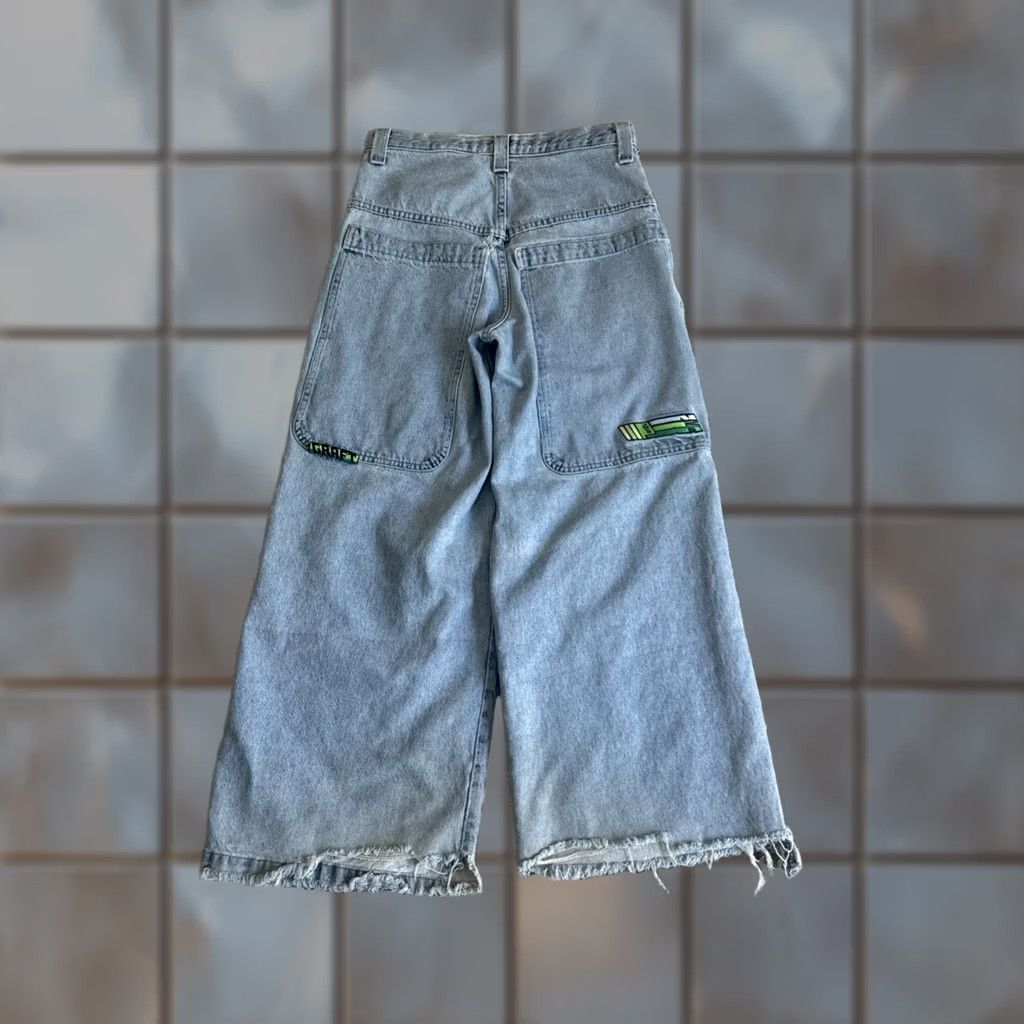 JNCO VINTAGE Jnco Graft Jeans Men’s Size 29x27 Blue Denim Embroidered RARE Y2K 90’s Size US 29 - 1 Thumbnail