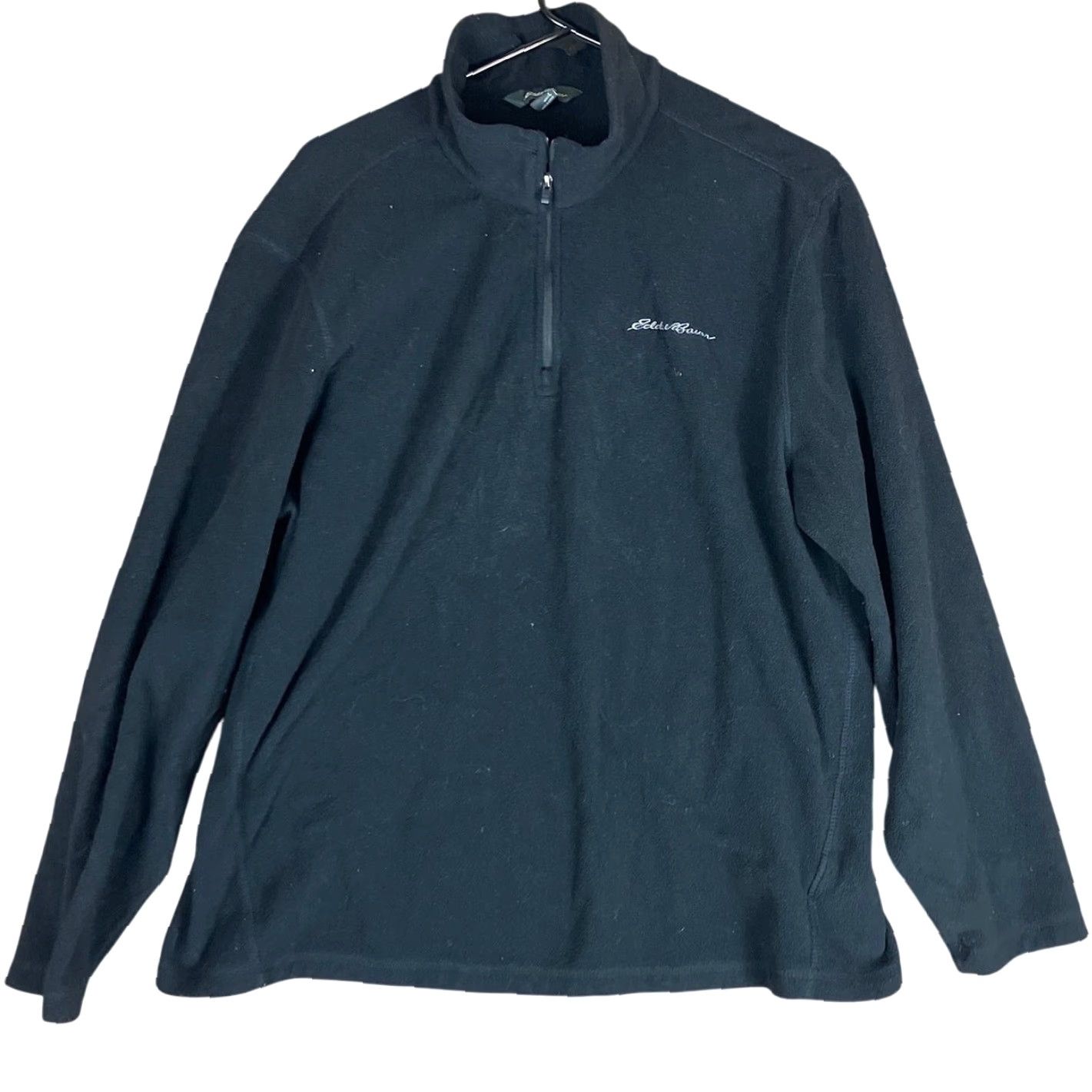 Eddie Bauer Eddie Bauer Mens Sweatshirt Black Fleece 1/4 Zip Outdoor Long Sleeve Large Size US L / EU 52-54 / 3 - 2 Thumbnail