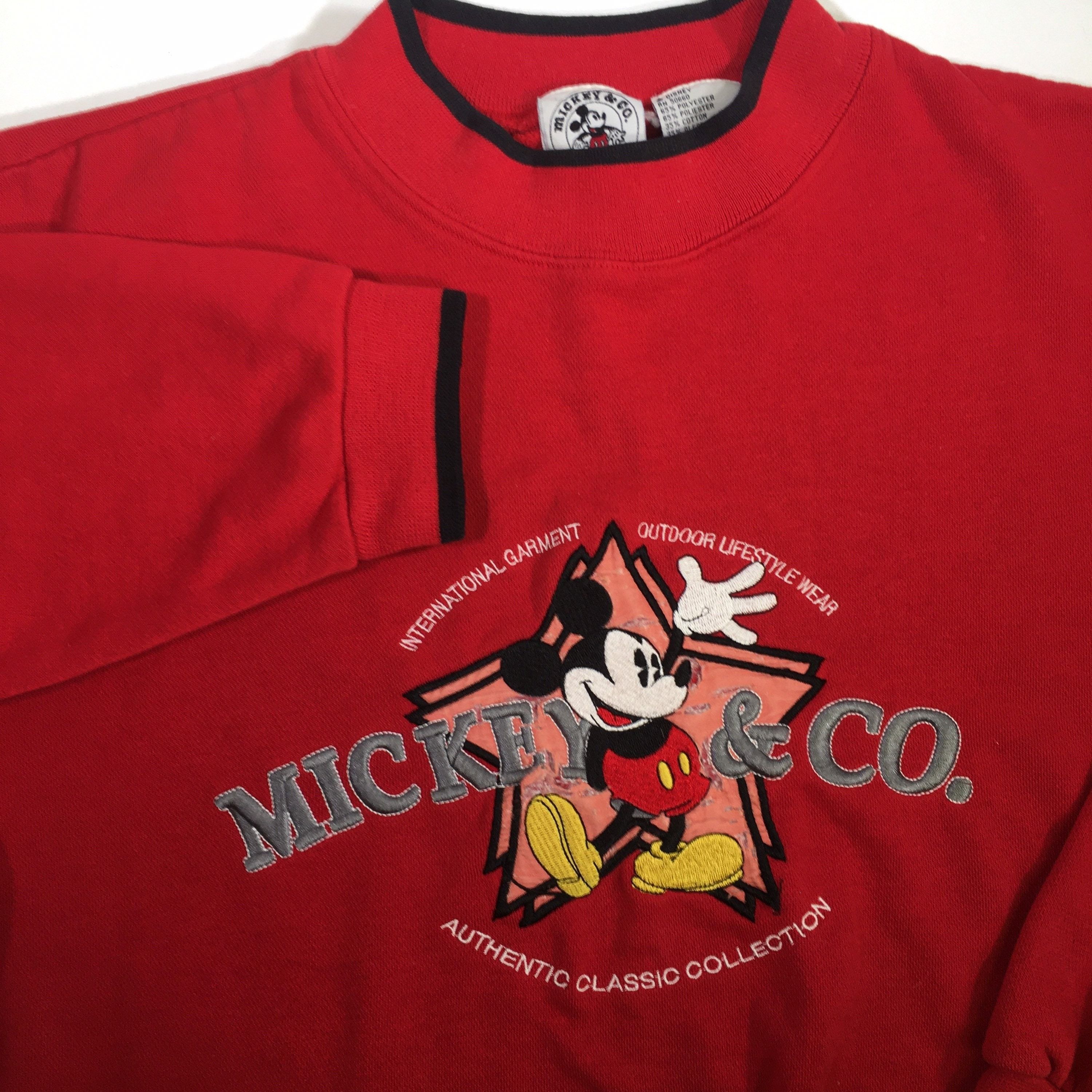 Mickey & Co. 70 80's Mickey Mouse Disney DonnKenny TRI BLEND Sweatshirt Size US M / EU 48-50 / 2 - 5 Thumbnail