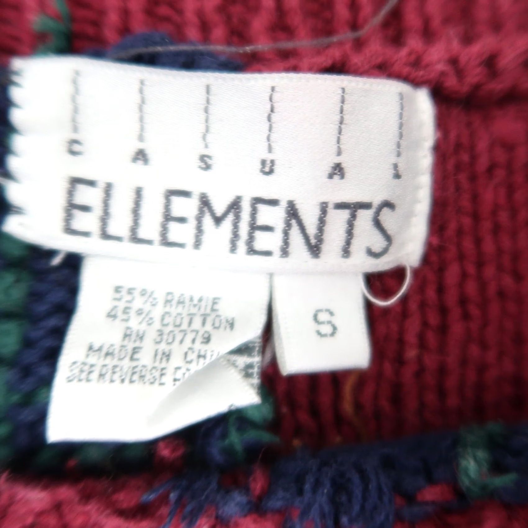 Vintage VINTAGE Casual Elements sweater Patchwork Plaid Embroidered Crew Neck Women S Size S / US 4 / IT 40 - 6 Thumbnail