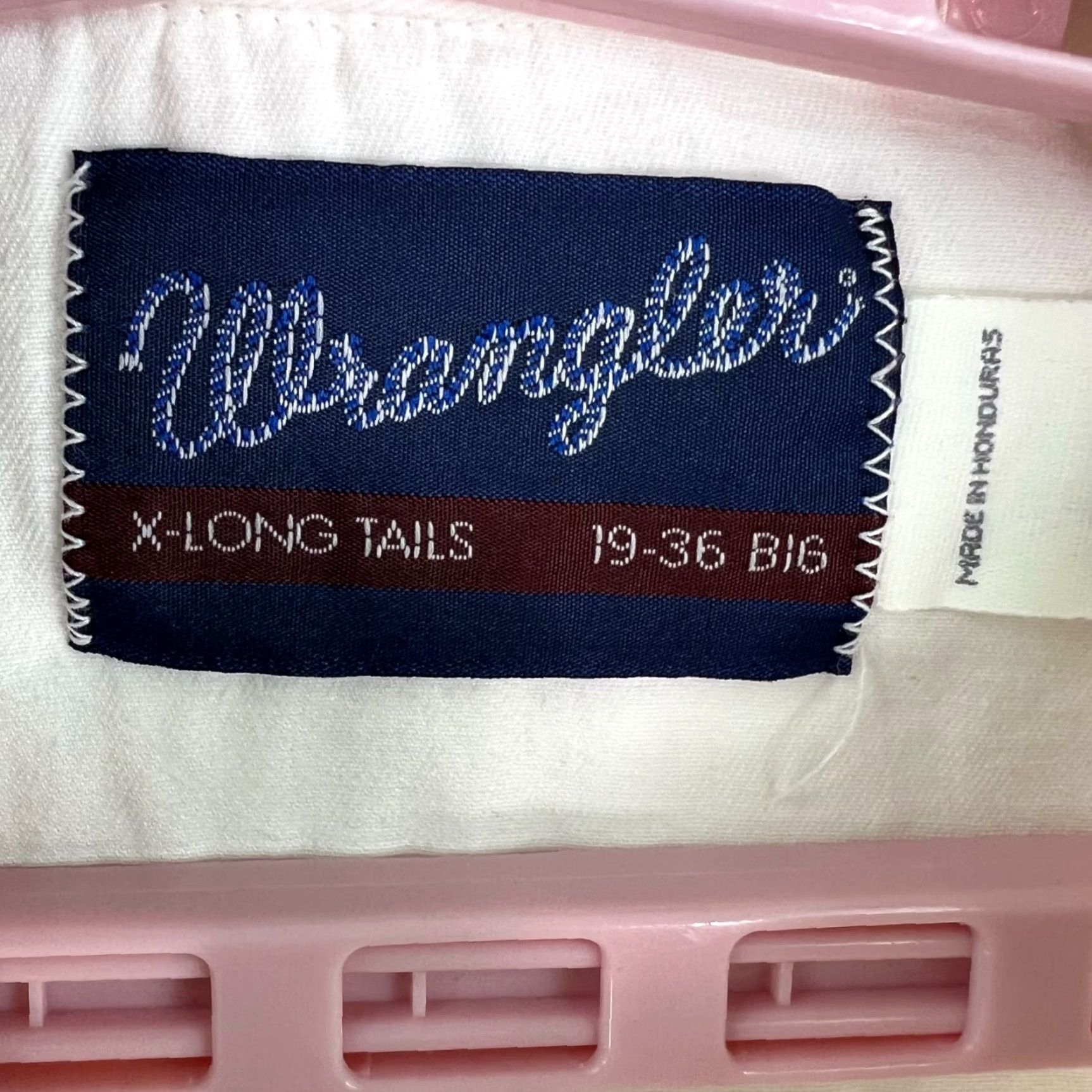 Wrangler Wrangler Tall Tail Shirt Mens White Size 19 36 BIG long Sleeve 2 Pocket Shirt Mens White BIG 2 Pocket Western Casual Cotton Button-Up Wrangler Size US XXL / EU 58 / 5 - 3 Thumbnail