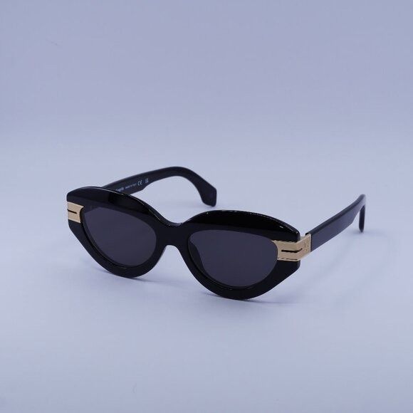 Palm Angels Palm Angels PERI10F MIRACLE 1007 Sunglasses Black Cat Eye Size ONE SIZE - 2 Thumbnail