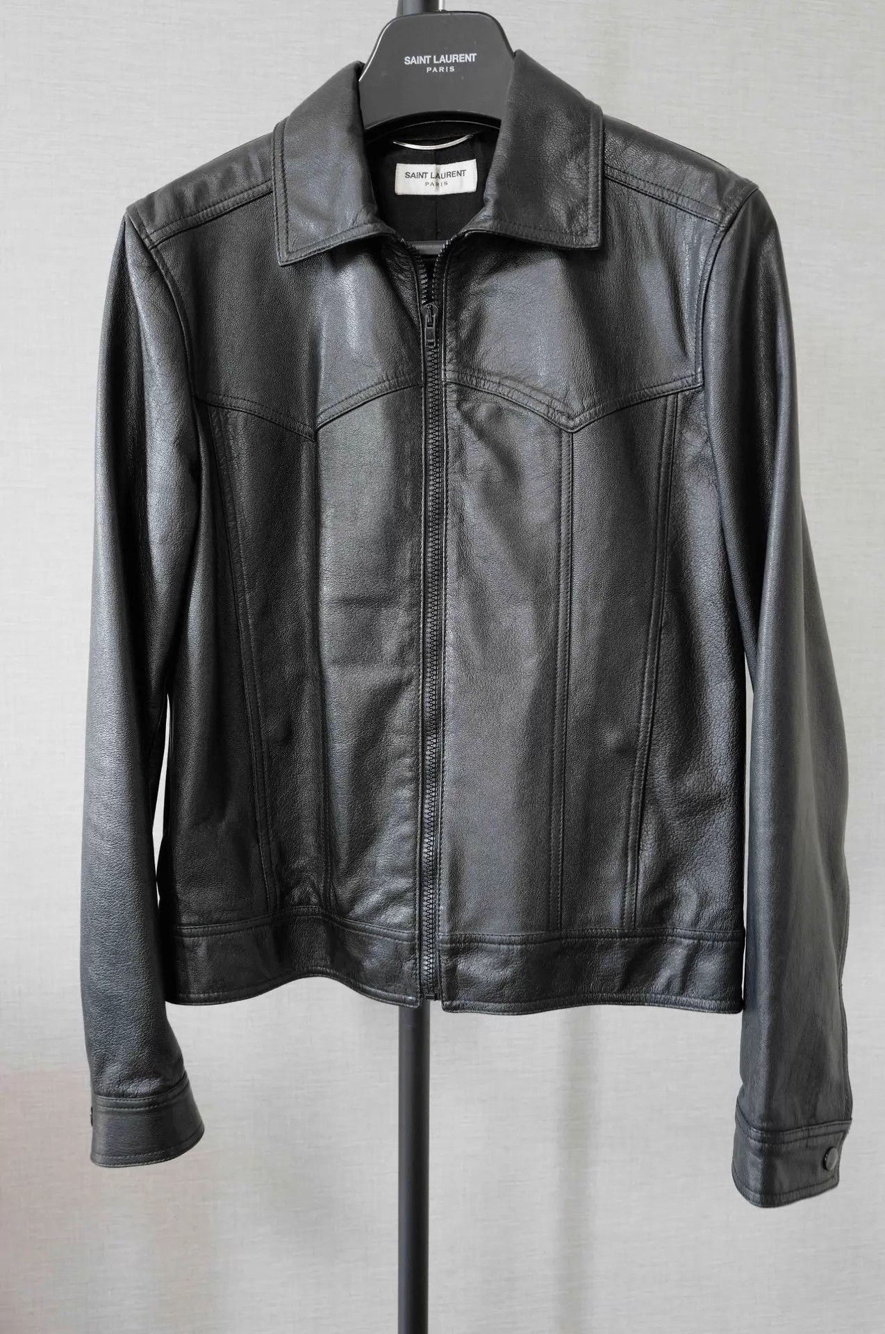 Saint Laurent Paris SLP 16SS Black Western Leather Jacket Size US S / EU 44-46 / 1 - 1 Thumbnail