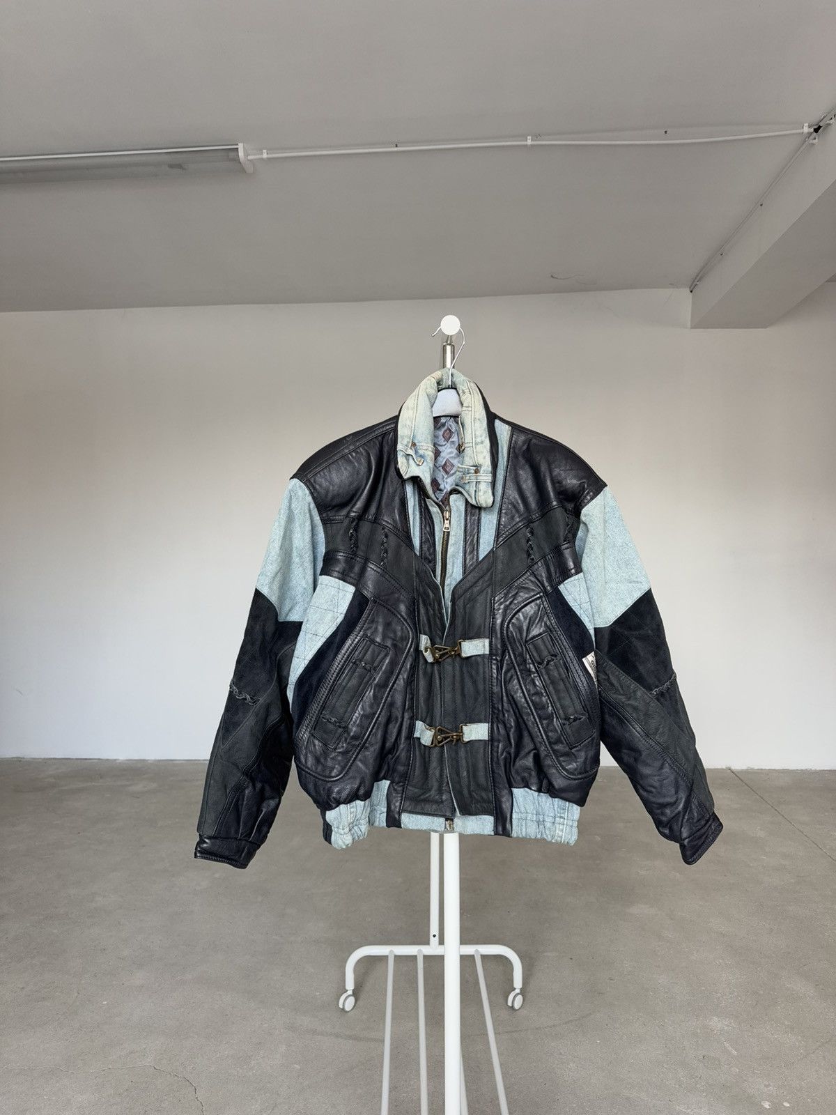 Vintage Giorgio Graziano Biker Leather Jacket Size US L / EU 52-54 / 3 - 2 Thumbnail