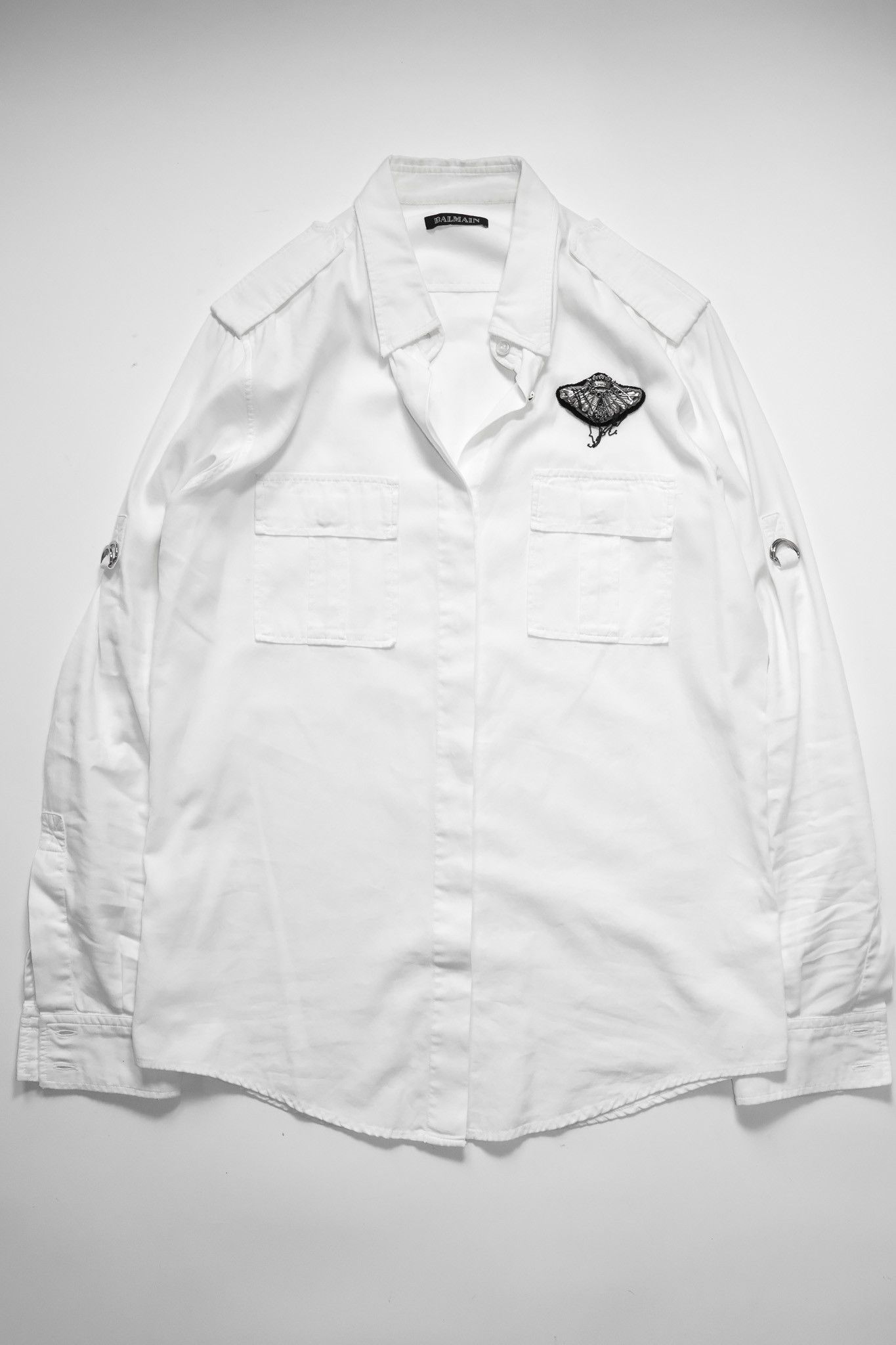 Balmain Balmain by Decarnin SS11 Military Safety Pin Shirt Size US S / EU 44-46 / 1 - 1 Thumbnail