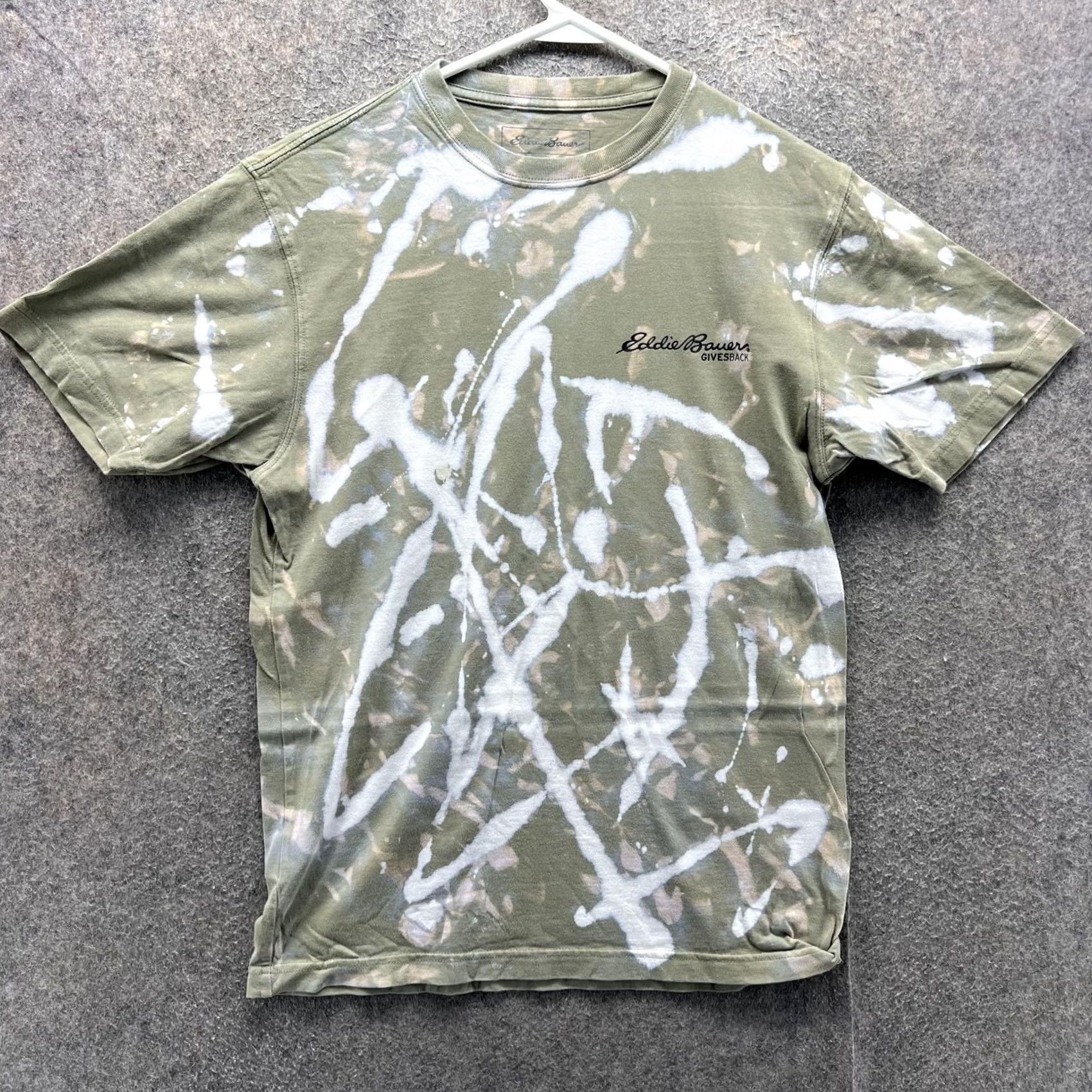 Eddie Bauer VINTAGE Eddie Bauer Shirt Men XS Olive Green Legend Wash Tie Dye Gives Back Graphic Tee S Mens Green Tie-Dye Logo Size US S / EU 44-46 / 1 - 2 Thumbnail