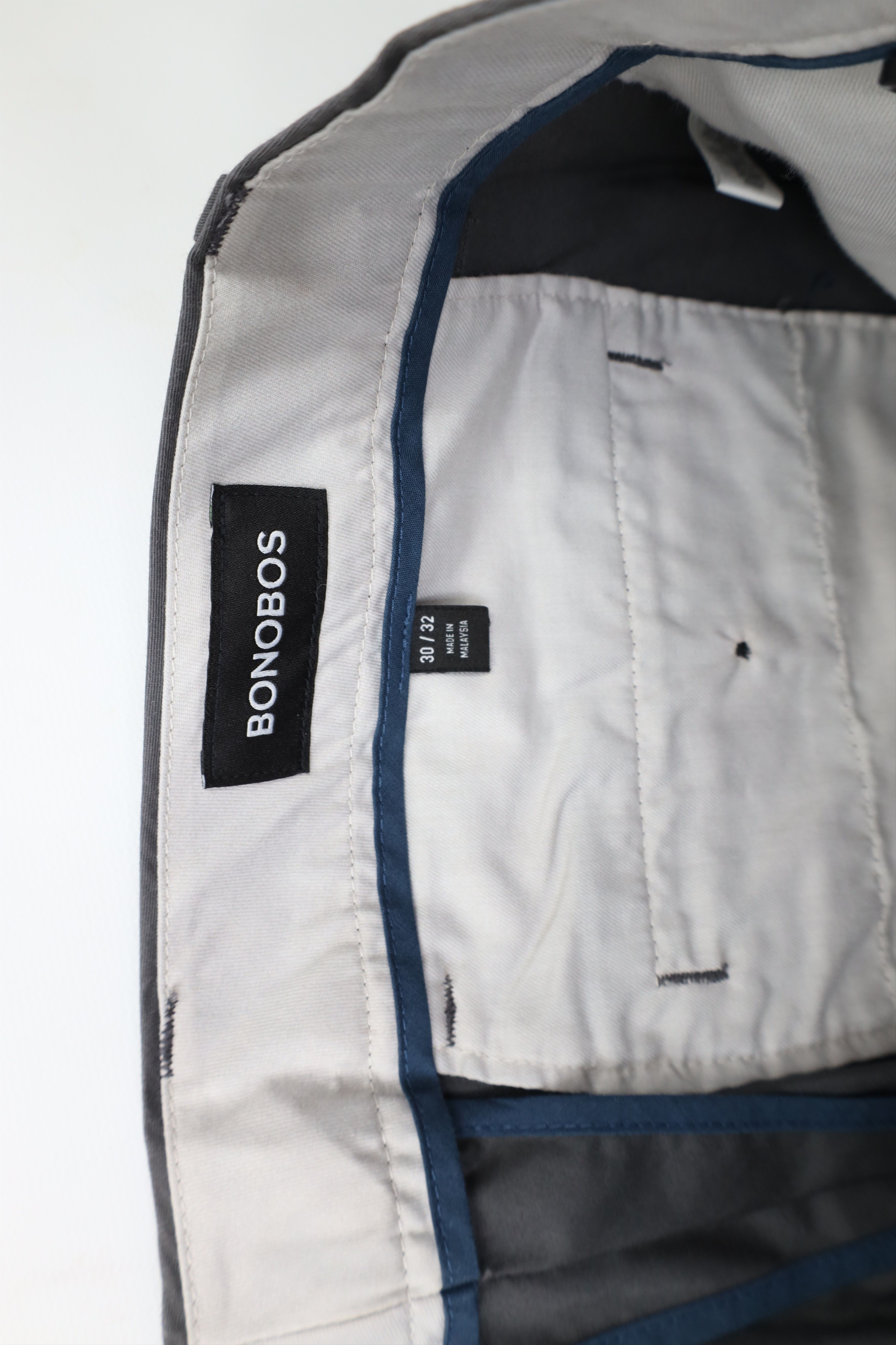 Bonobos × Vintage Bonobos Faded Slim Fit Friday Straight Leg Chino Pants Gray Size US 30 / EU 46 - 6 Thumbnail