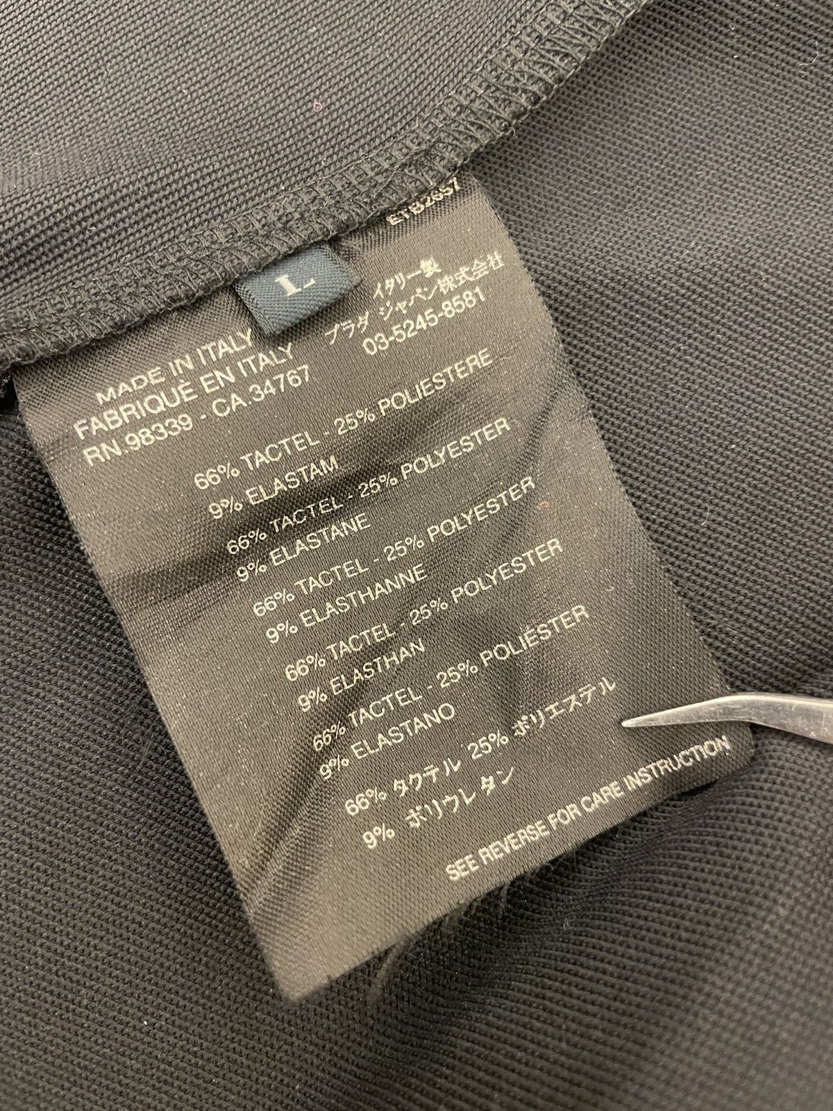Prada Prada zip up jersey top Size L / US 10 / IT 46 - 4 Thumbnail
