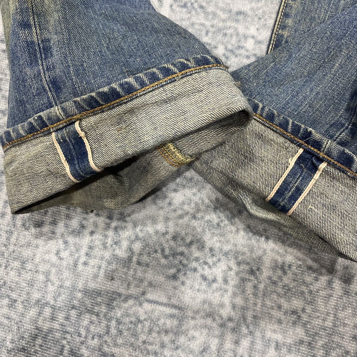 Edwin × Vintage Selvedge☠️ Edwin 505x Mudwash Jeans Dirty 90s 80s Distressed Size US 32 / EU 48 - 3 Thumbnail