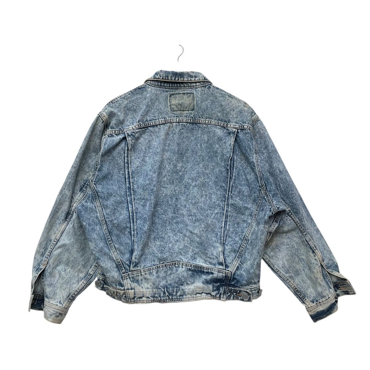 Vintage 💥Vintage Edwin Stone Wash Acid Wash Trucker Denim Jacket Size US M / EU 48-50 / 2 - 2 Thumbnail