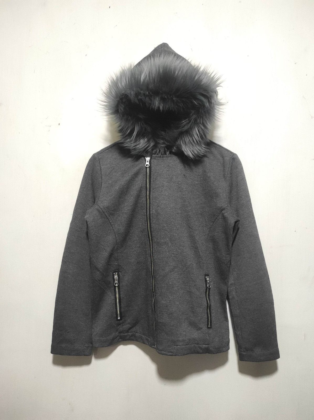 Japanese Brand RageBlue Asymmetrical zip fur hoodie LGB style Size US S / EU 44-46 / 1 - 2 Thumbnail
