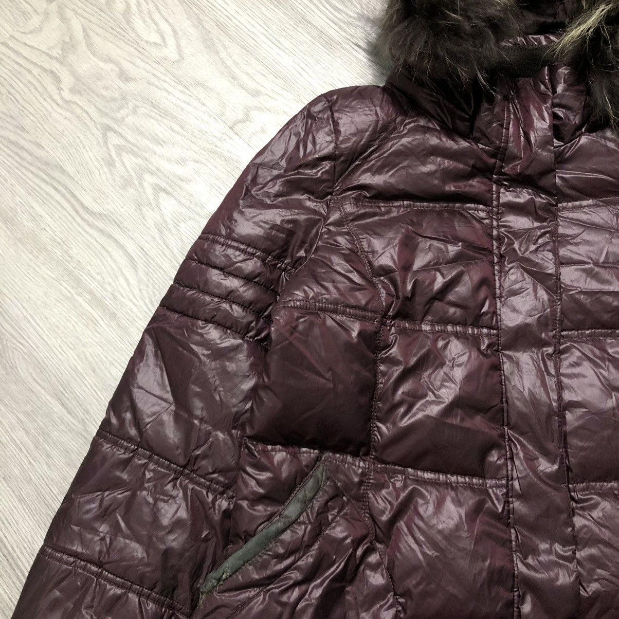 Japanese Brand 2000s Ragello Puffer Down Jacket Fur Ziphoodie Lgb Size US L / EU 52-54 / 3 - 4 Thumbnail