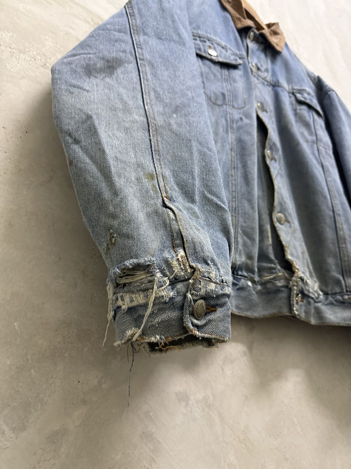 Kapital Vintage Distressed Cold Storage kapital style Denim Jacket Size US XXL / EU 58 / 5 - 4 Thumbnail