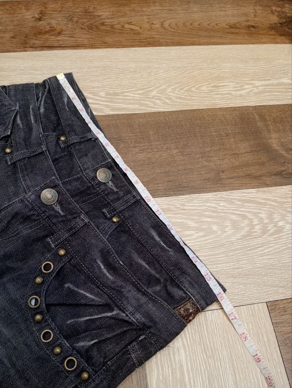 If Six Was Nine JAPANESE DOUBLE WAIST STUDDED POCKET DENIM PANTS Size US 32 / EU 48 - 11 Thumbnail