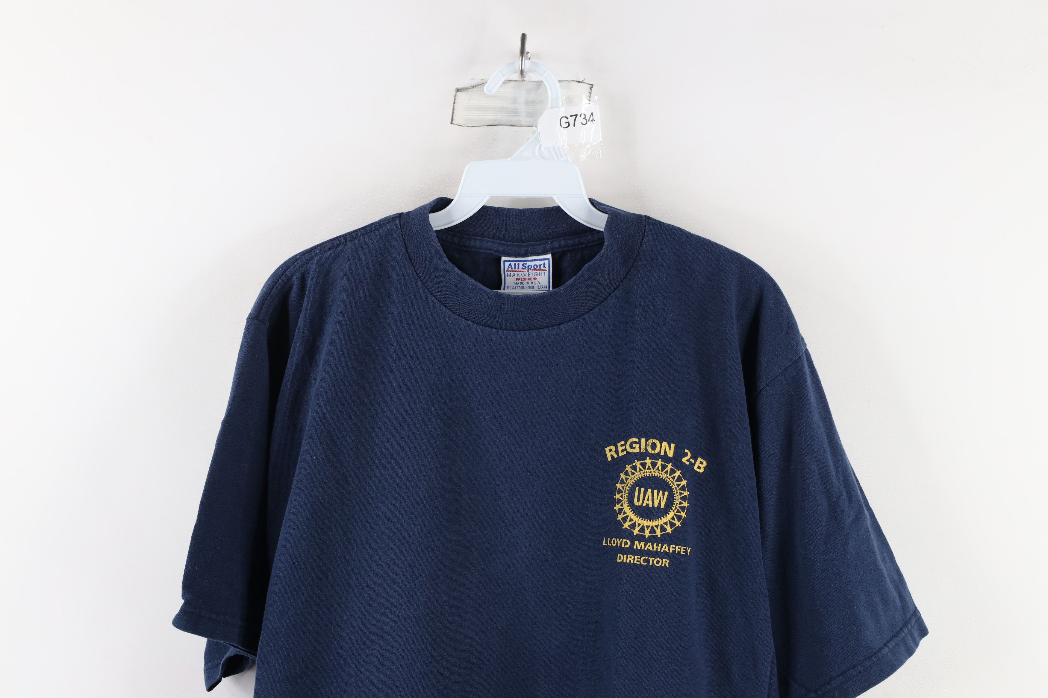 Vintage Vintage 90s Region 2-B UAW United Auto Workers T-Shirt USA Size US L / EU 52-54 / 3 - 2 Thumbnail