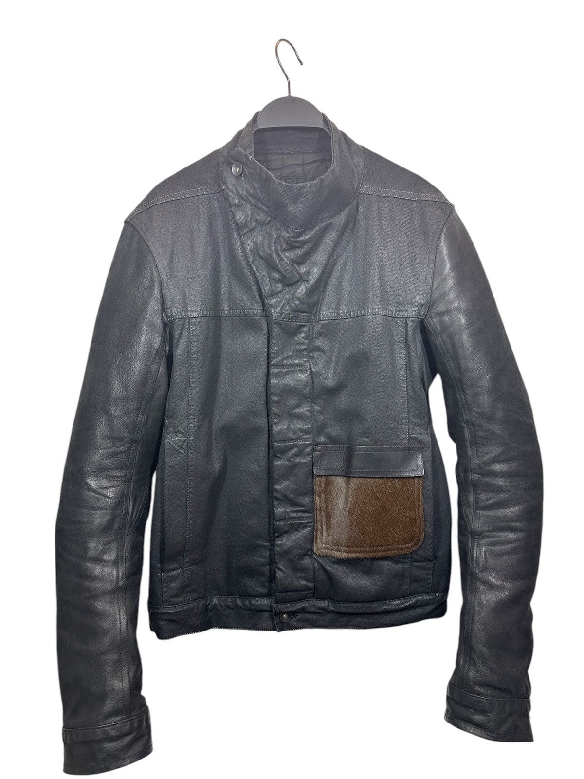 DRKSHDW Slave Jacket ダークシャドウ デニムジャケット Rick Owens Drkshdw Black Denim Slave Jacket Rick Owens Drkshdw