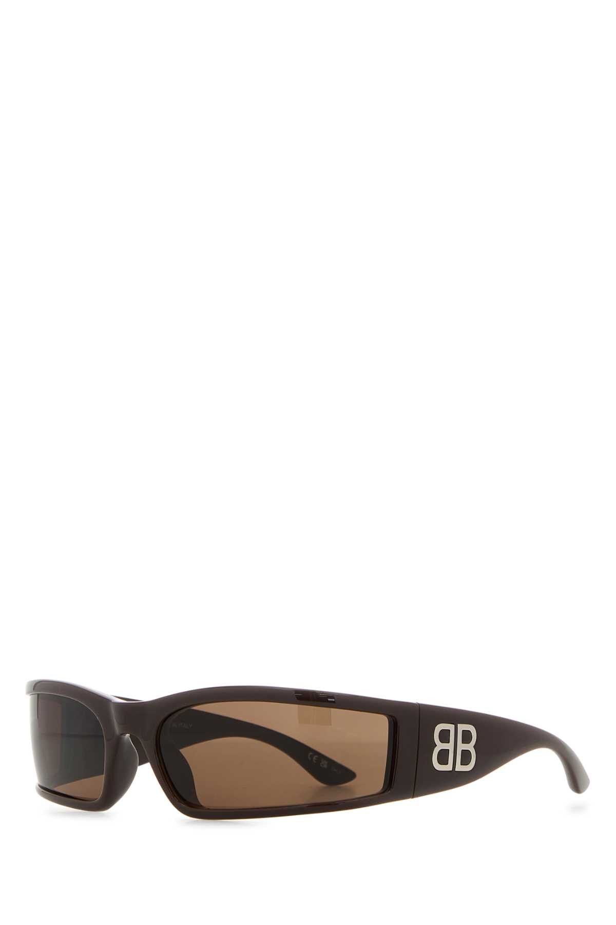 Balenciaga Brown Acetate Sunglasses Size ONE SIZE - 1 Thumbnail