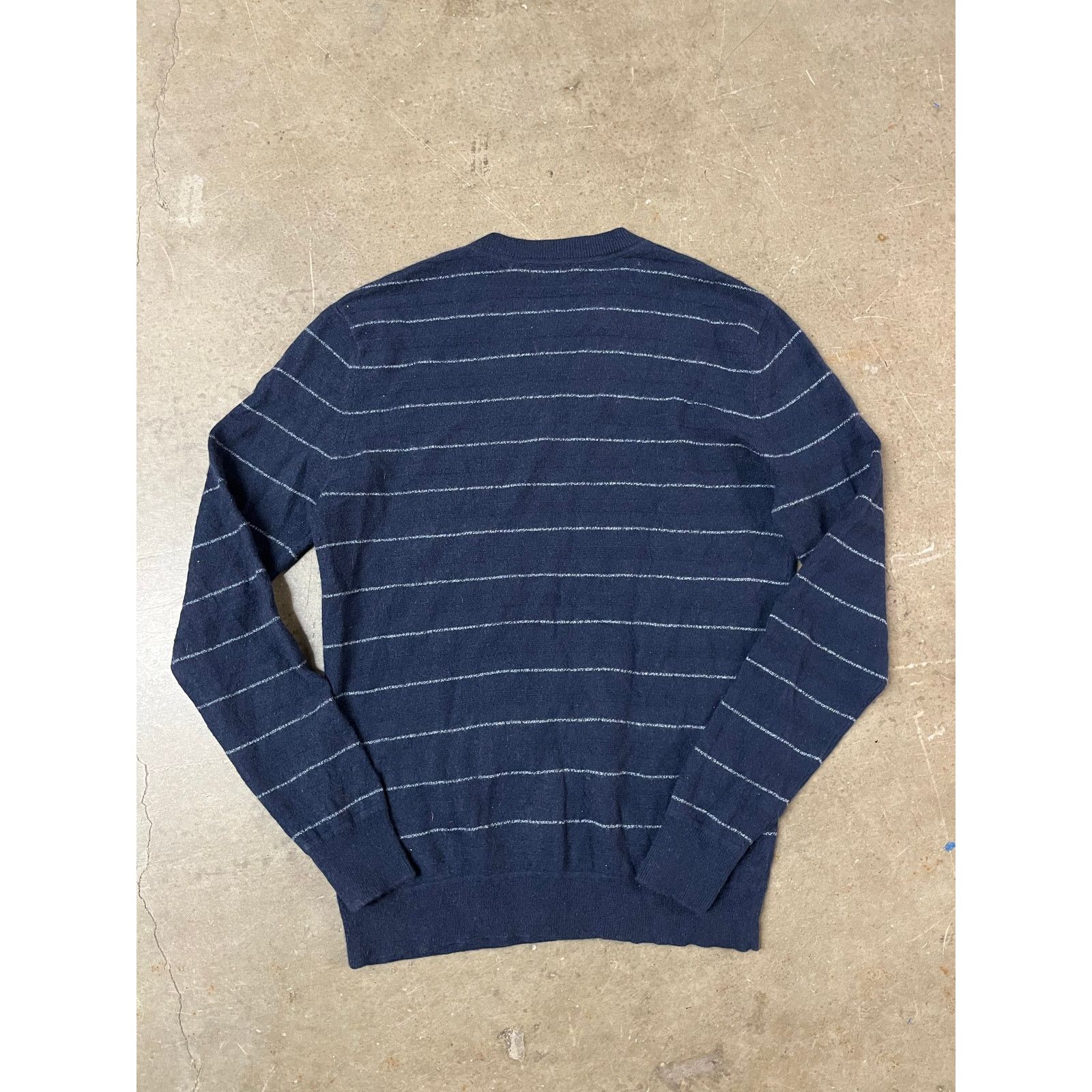 Theory Theory - Wool stripped Sweater / M / Blue Size US M / EU 48-50 / 2 - 2 Thumbnail